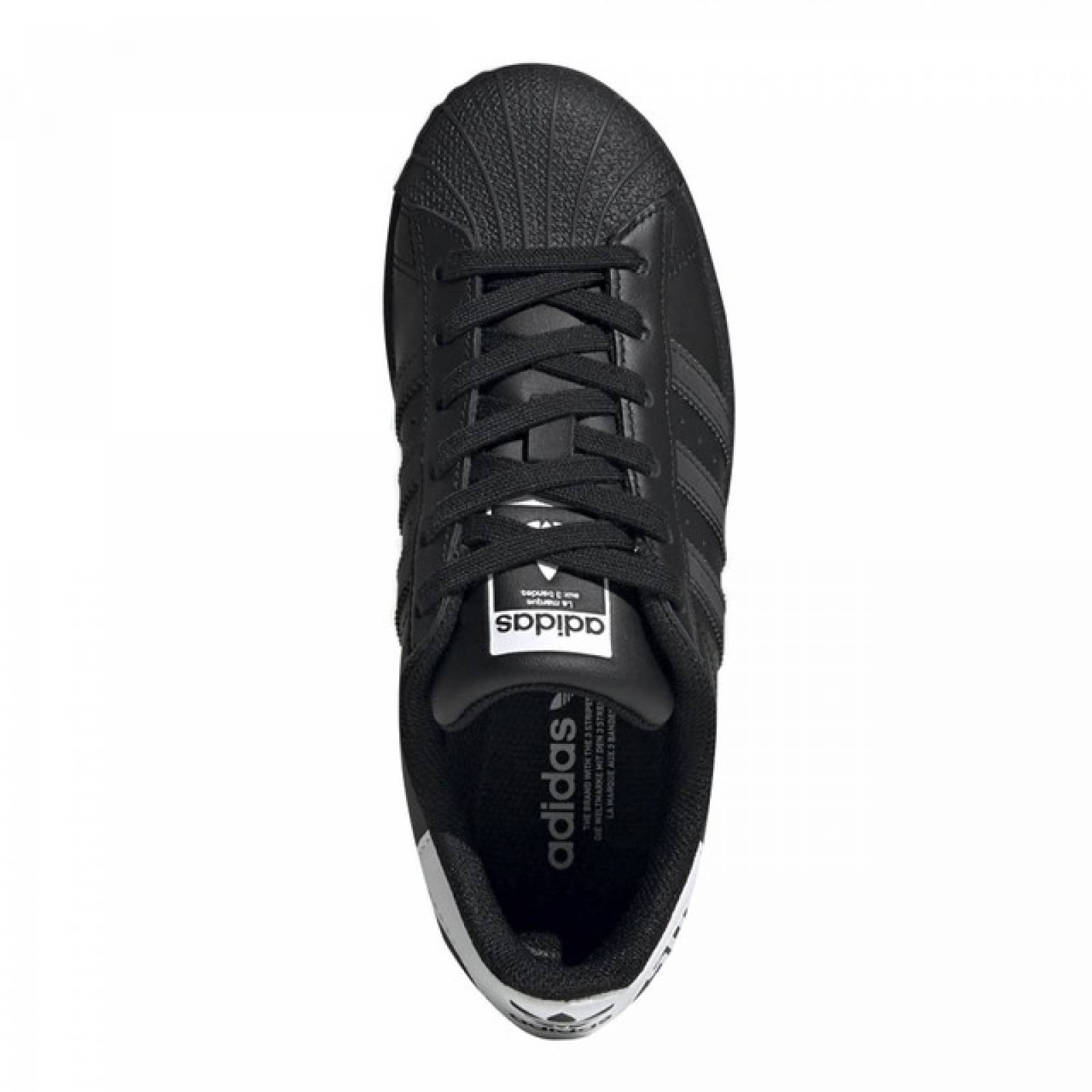Tenis Casual Adidas Superstar Color Negro Para Mujer.