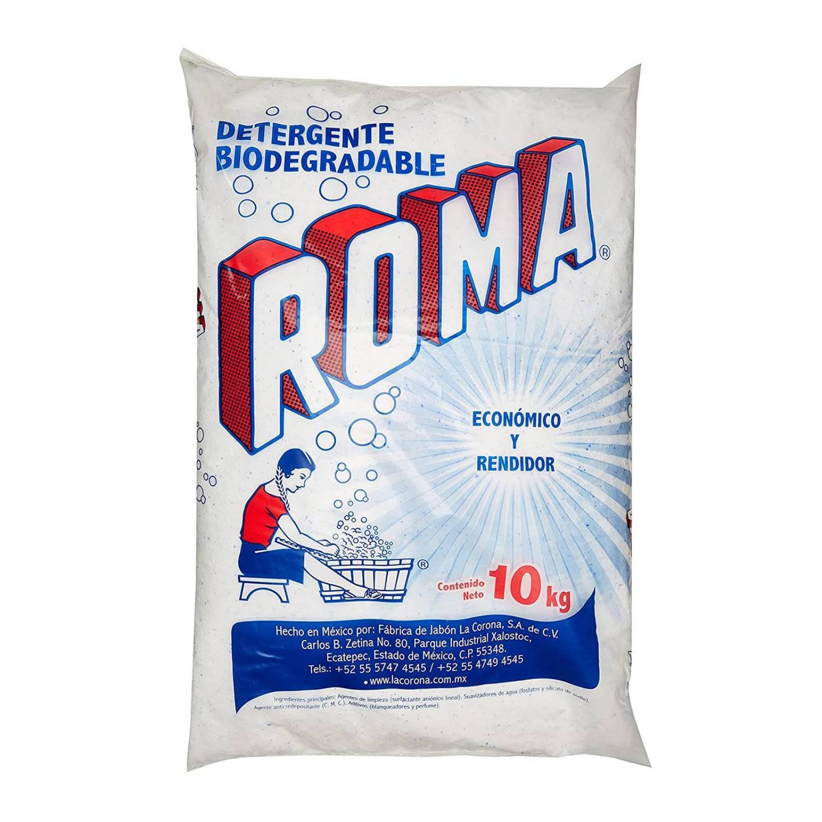 Detergente En Polvo Roma 000274128 De 10 Kilos SMS 