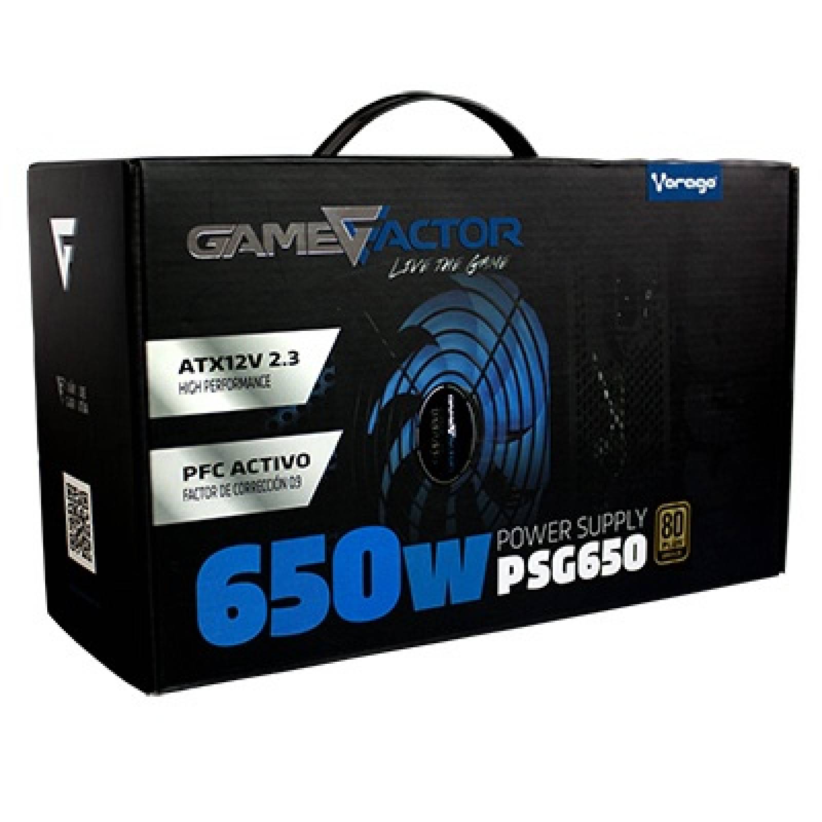 Fuente De Poder Game Factor 650w 80 Plus Bronze Psg650