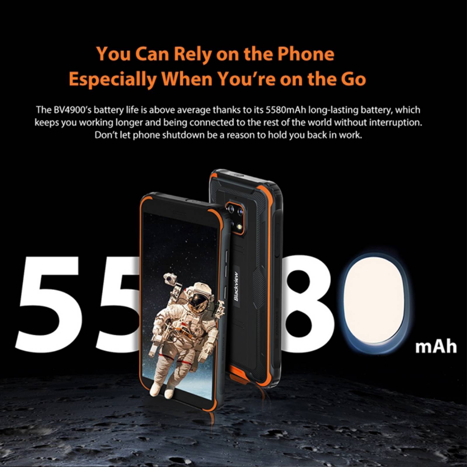 Celular Blackview Bv4900 Pro  4gb Ram +64 Gb Rom Naranja 