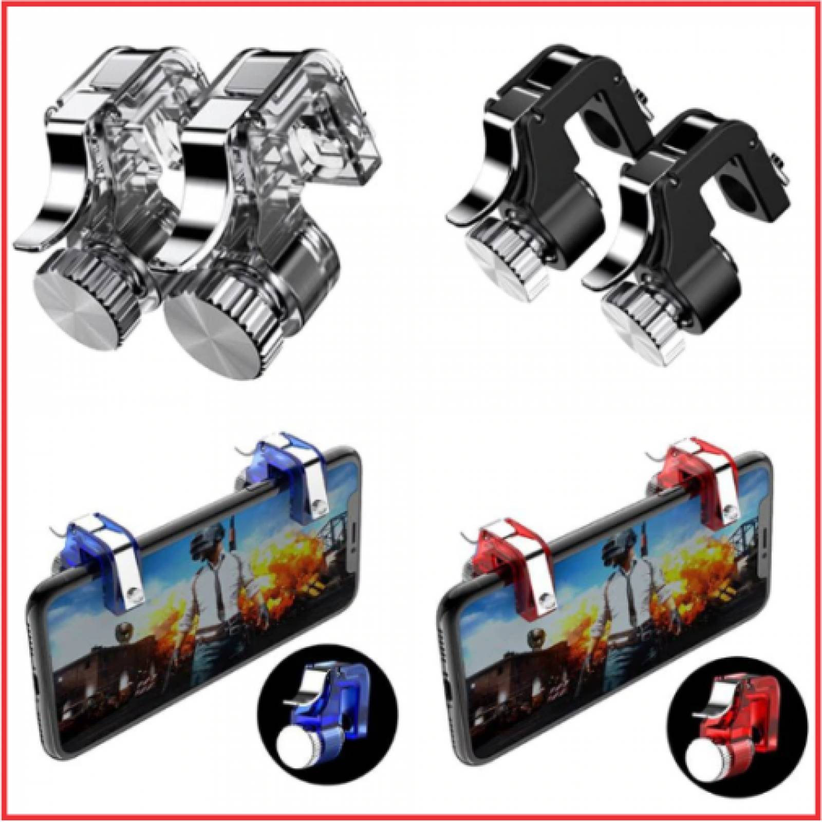 Gatillos para Celular Call of Duty Free Firepubg Rojo