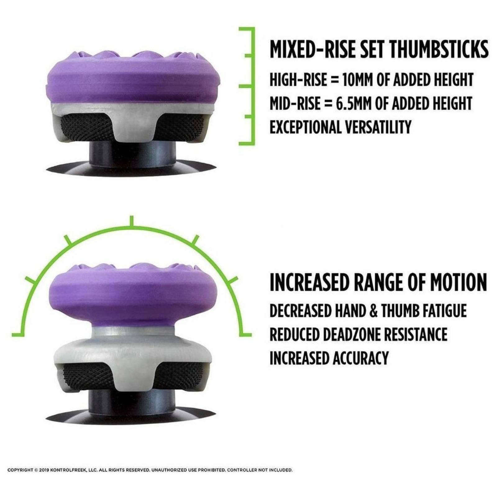 Kontrolfreek Ps4 ps5 Galaxy Morado Play Station Botones