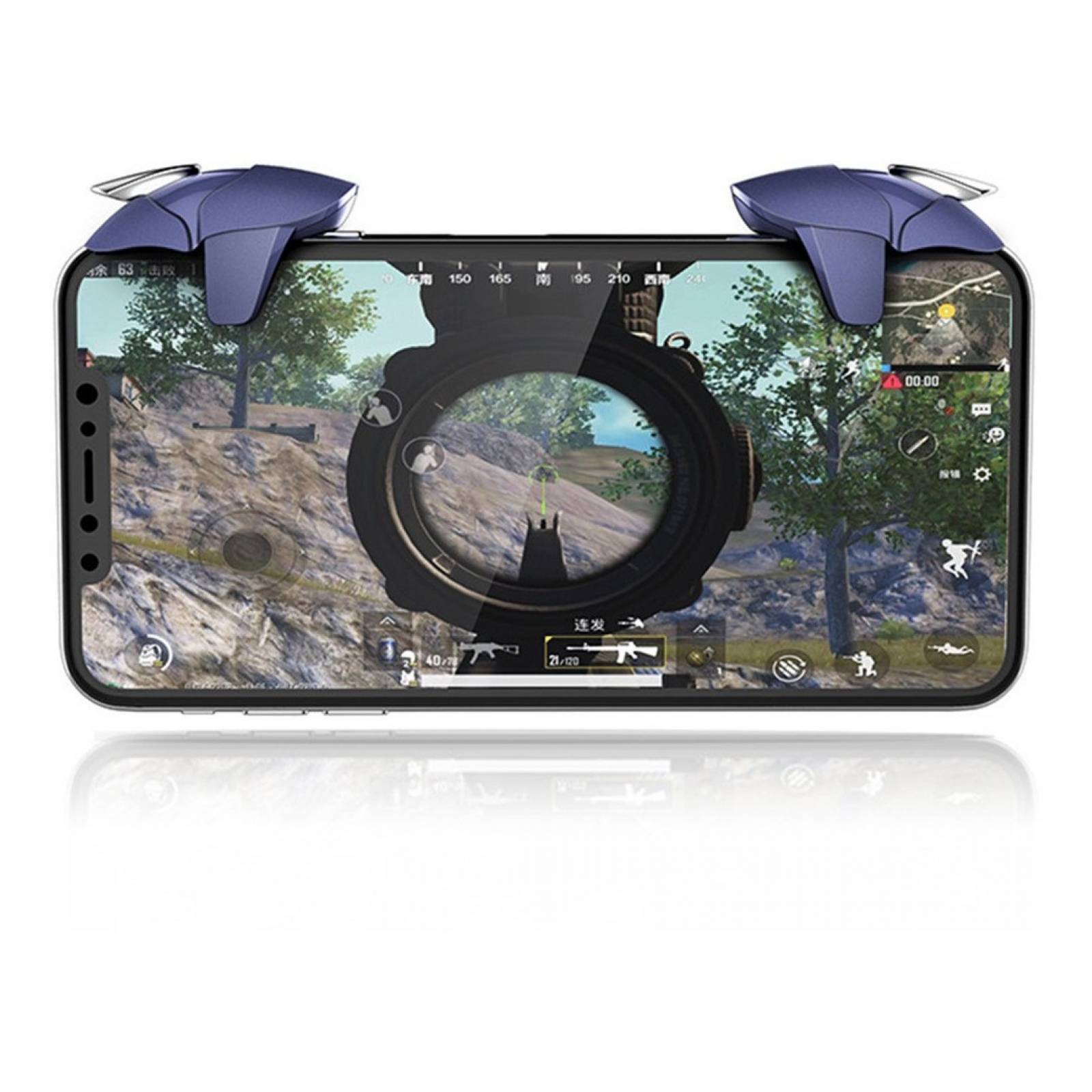 Blue Shark Smart Phone Gaming Gatillo Móvil Para Pubg