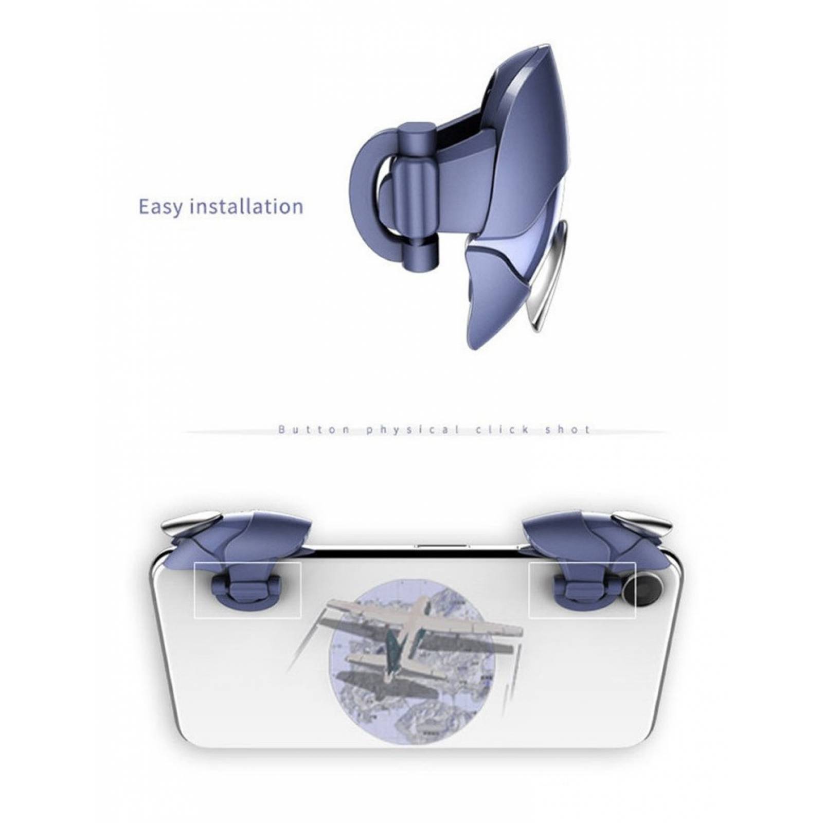 Blue Shark Smart Phone Gaming Gatillo Móvil Para Pubg