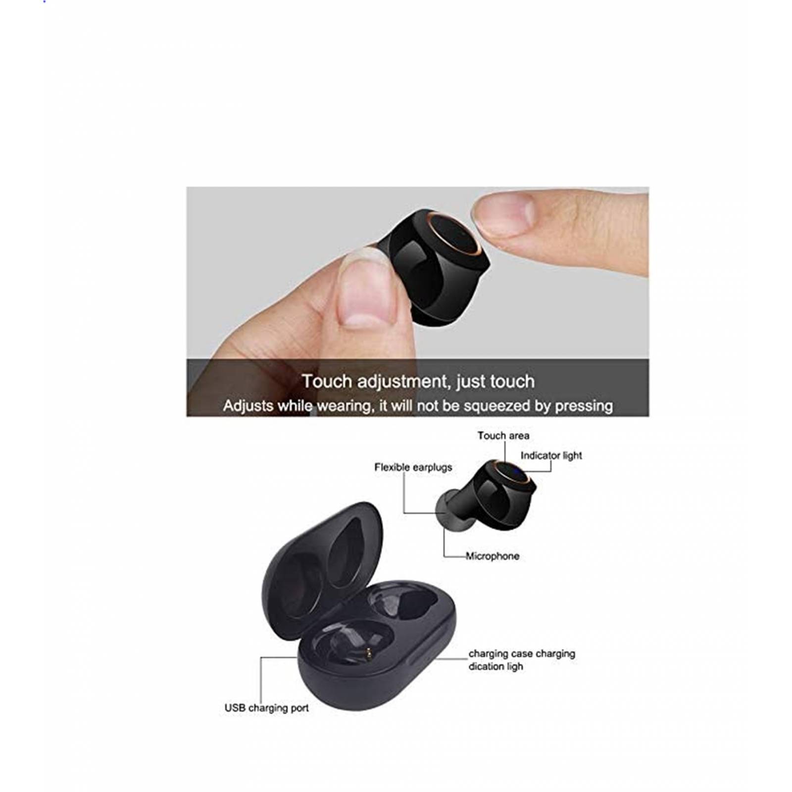 Nuevo Mini audífono Digital recargable por Bluetooth y USB, amplificador de  sonido de tono ajustable, audífono portátil para sordos