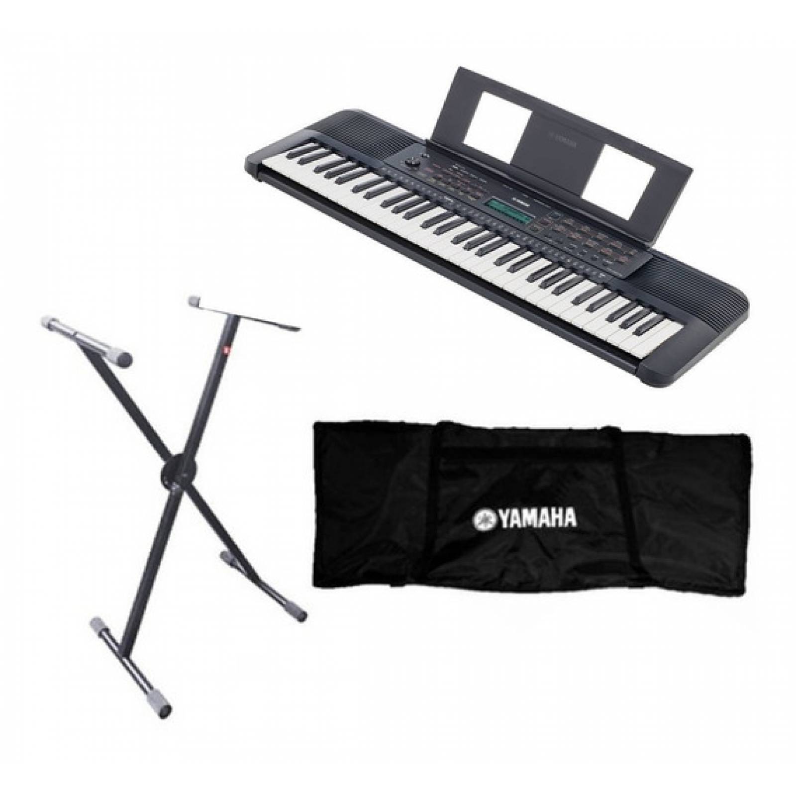 Yamaha Psr-E273 Paquete Teclado 61 Teclas Funda y Base