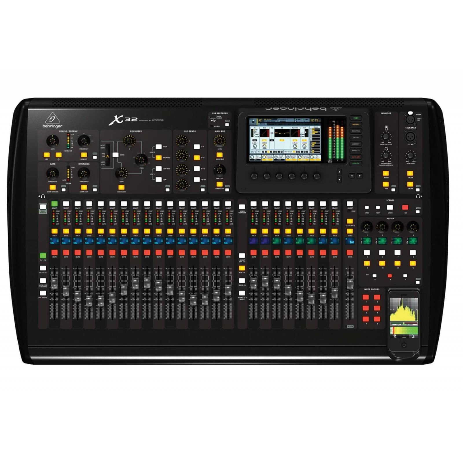 Behringer X32 Mezcladora Digital 40 Canales con Efectos e Interfaz de Audio
