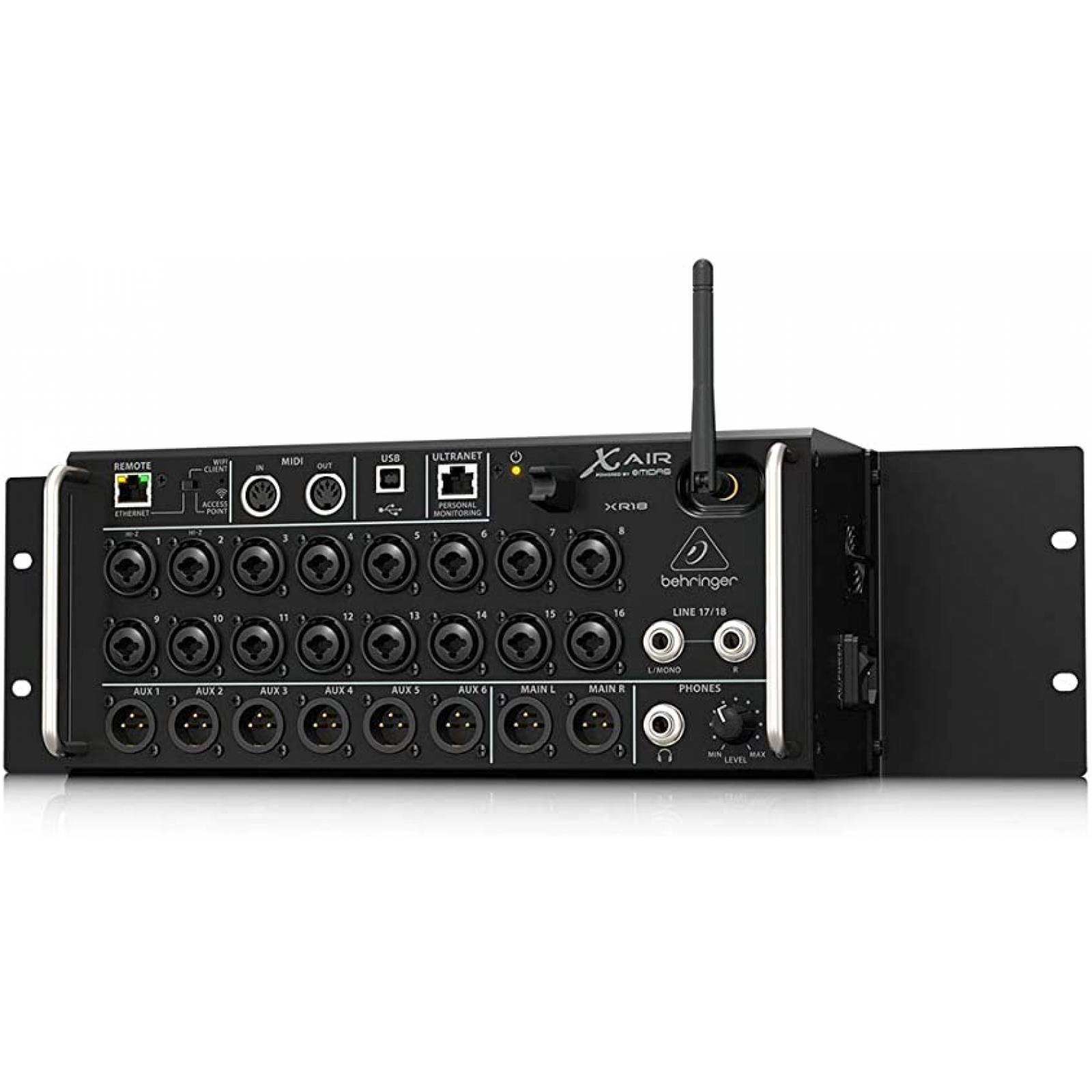 Beringer XR18 Mezcladora de Rack 18 canales para Ipad o Tablet.
