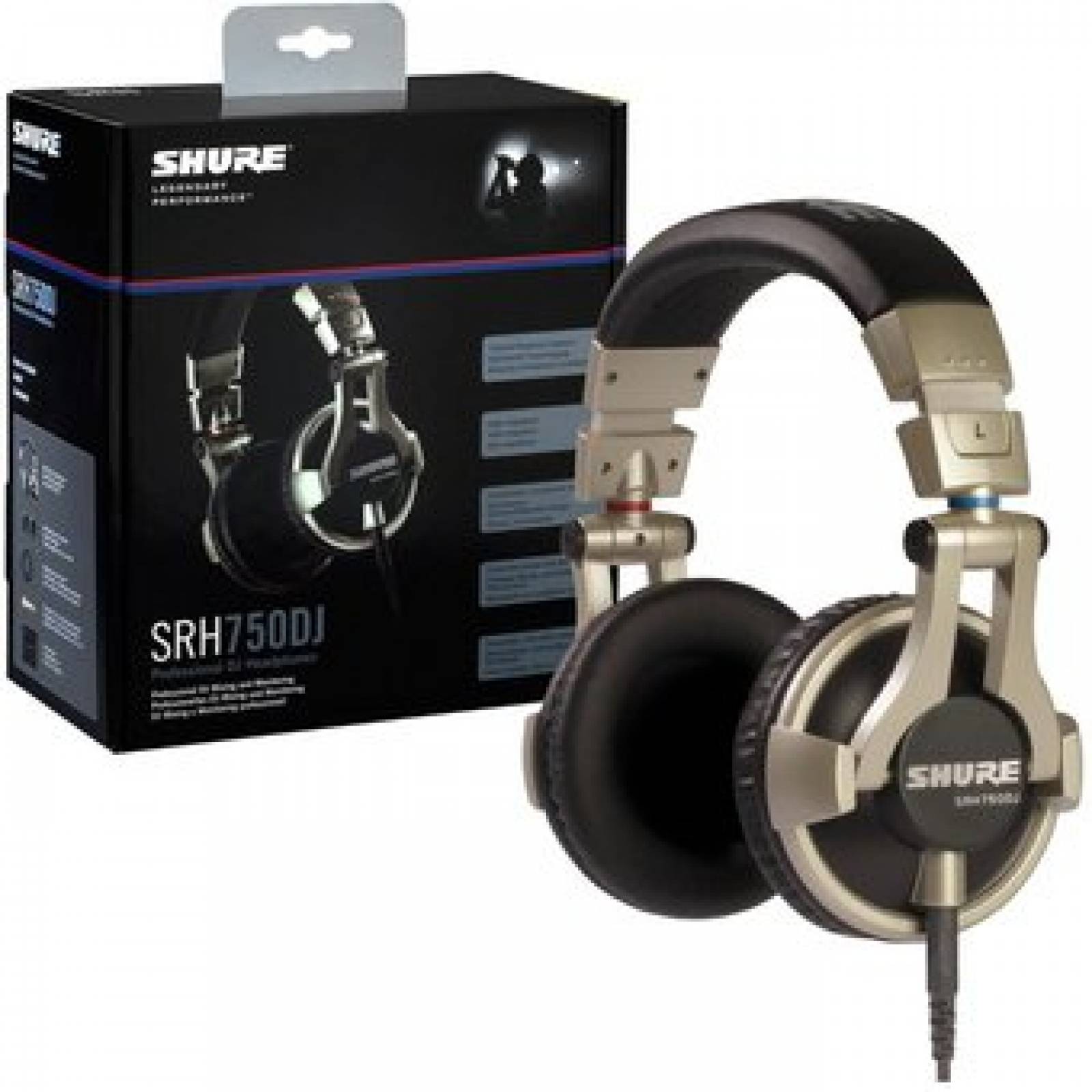 Audifonos Profesionales de DJ Shure SRH750DJ-Negro
