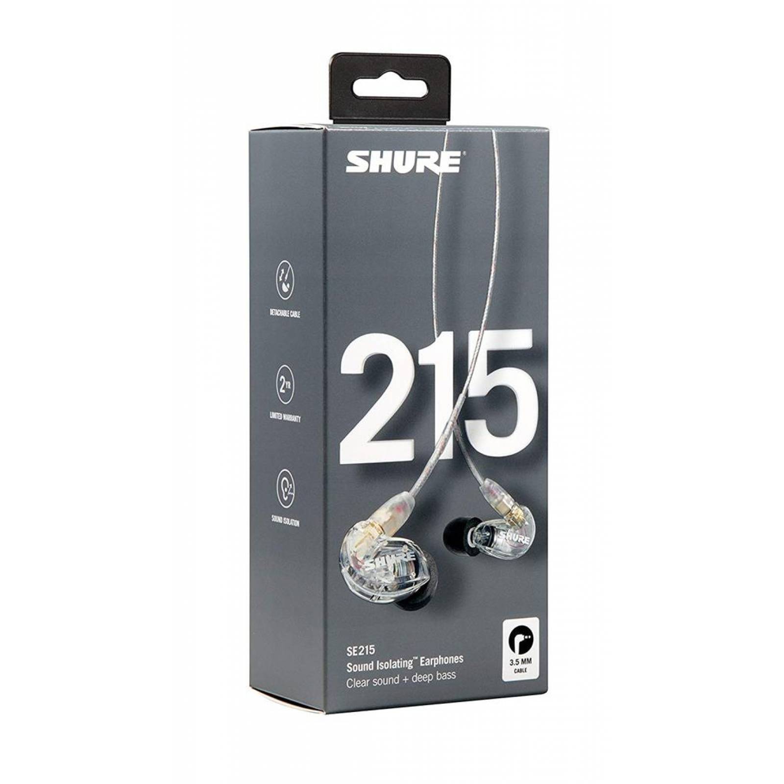Monitor Personal Y Audifonos Shure SE215-CL In Ear-Transparente