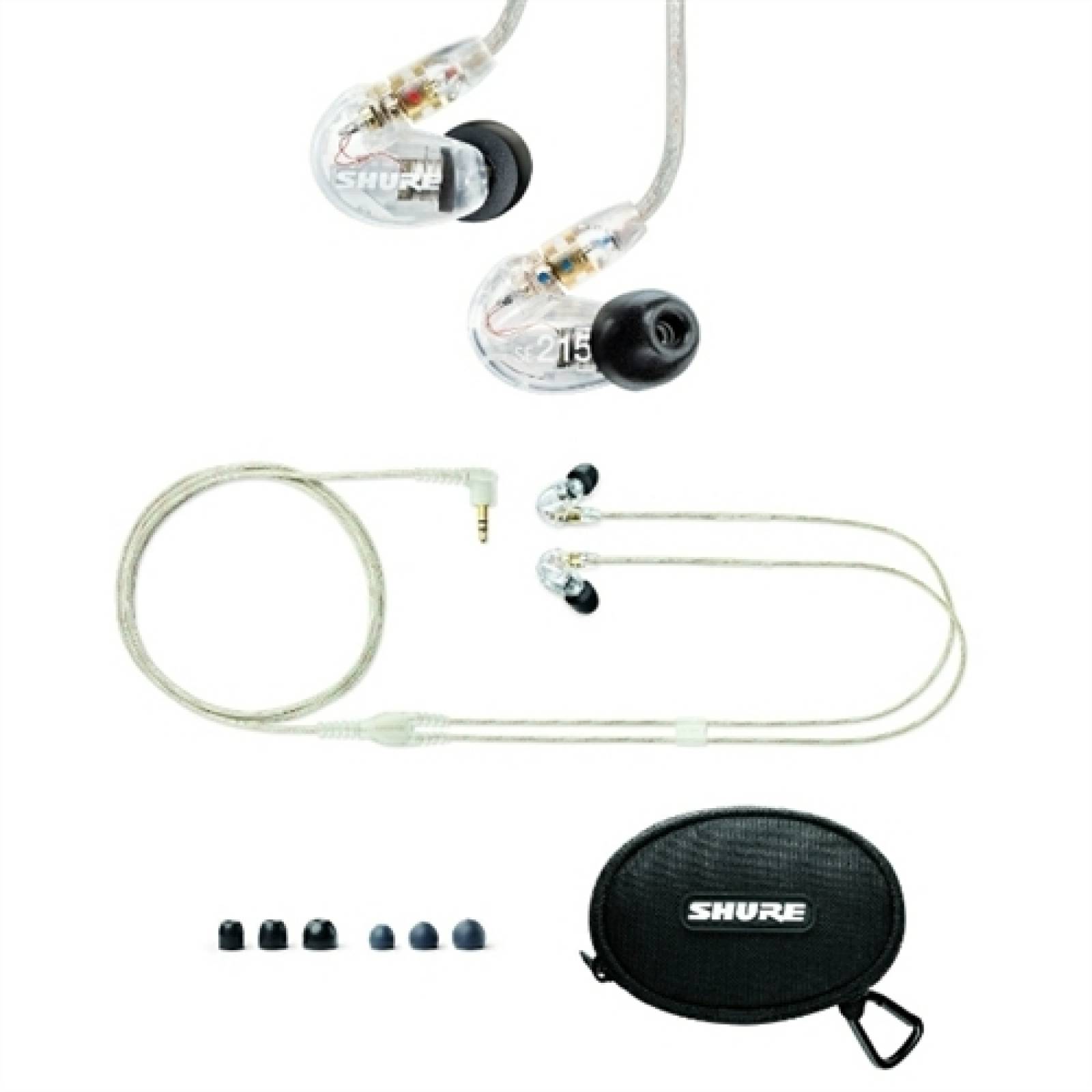 Monitor Personal Y Audifonos Shure SE215-CL In Ear-Transparente