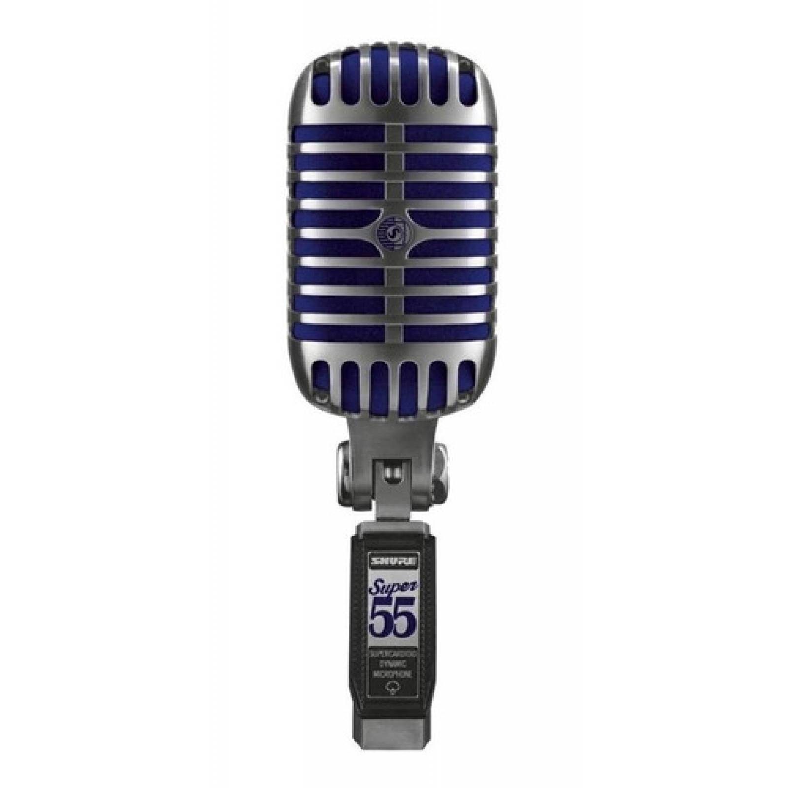 Microfono Shure Super 55 Dinamico Supercardioide-Plateado