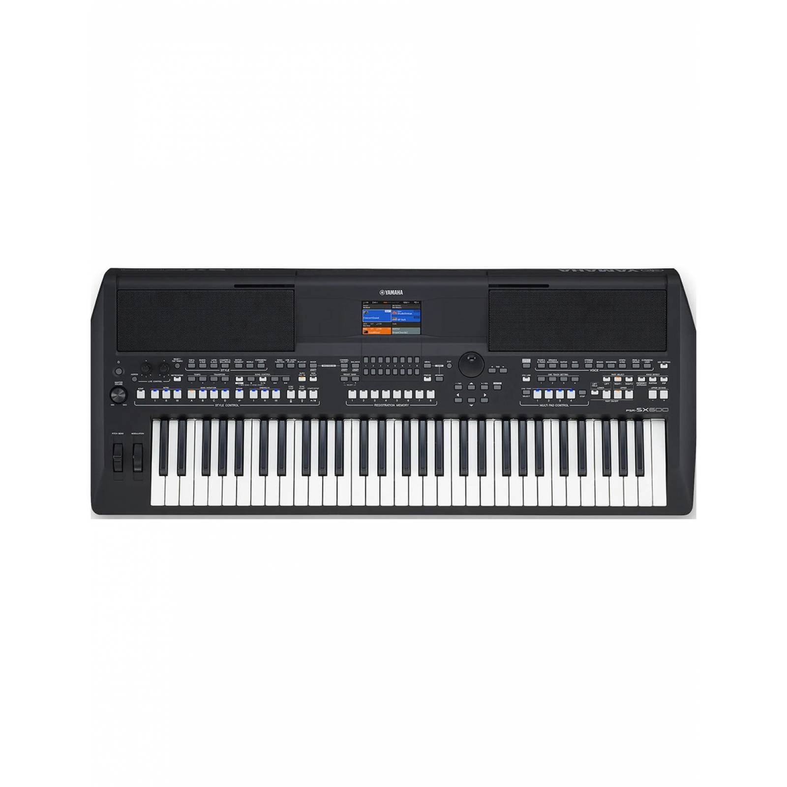 Teclado Workstation 61 Teclas Yamaha PSR SX600-Negro.