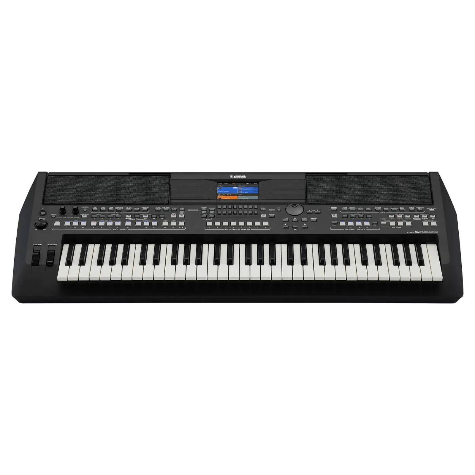 Teclado Workstation 61 Teclas Yamaha PSR SX600-Negro.