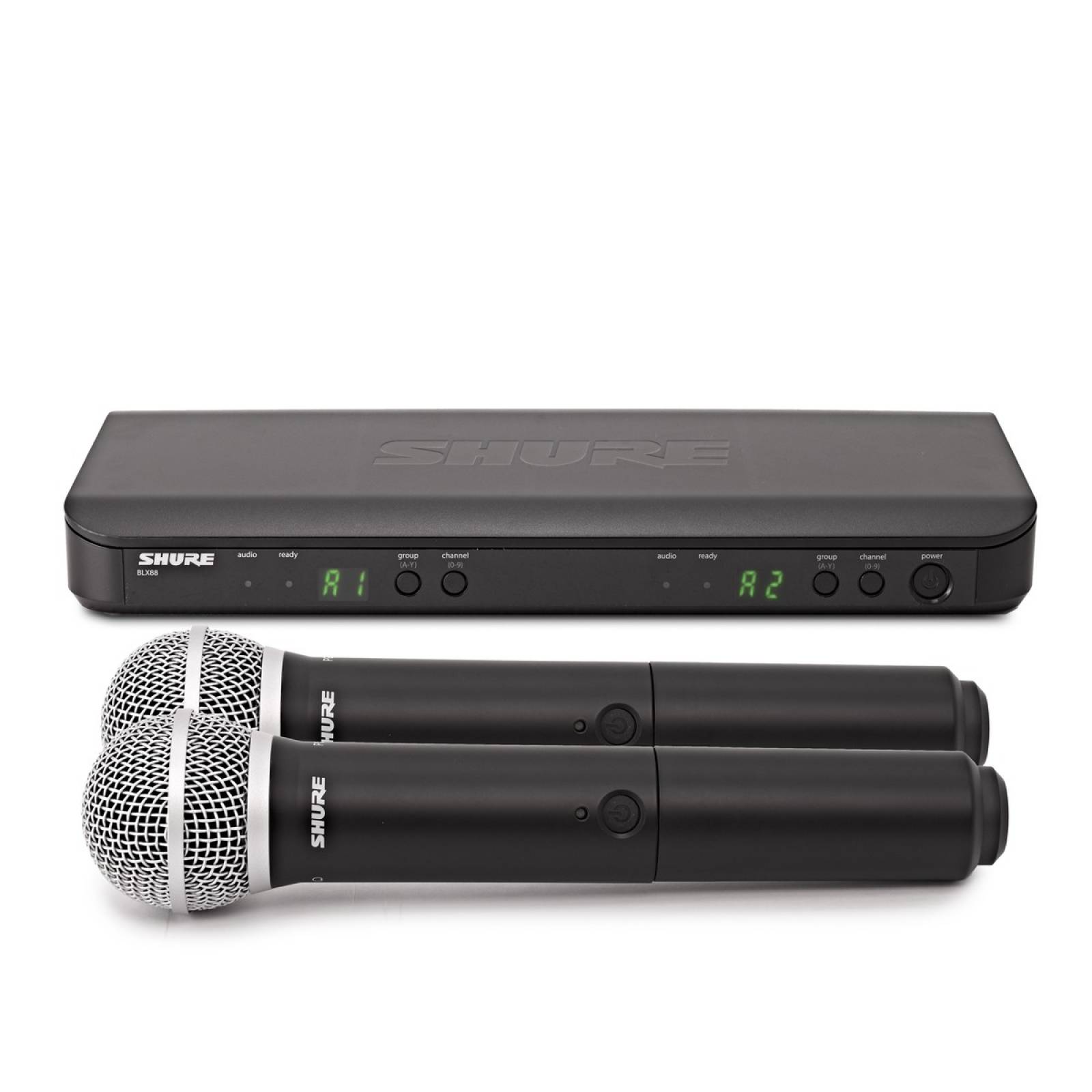 Micrófono Inalámbrico Doble Shure BLX288/PG58-Negro.