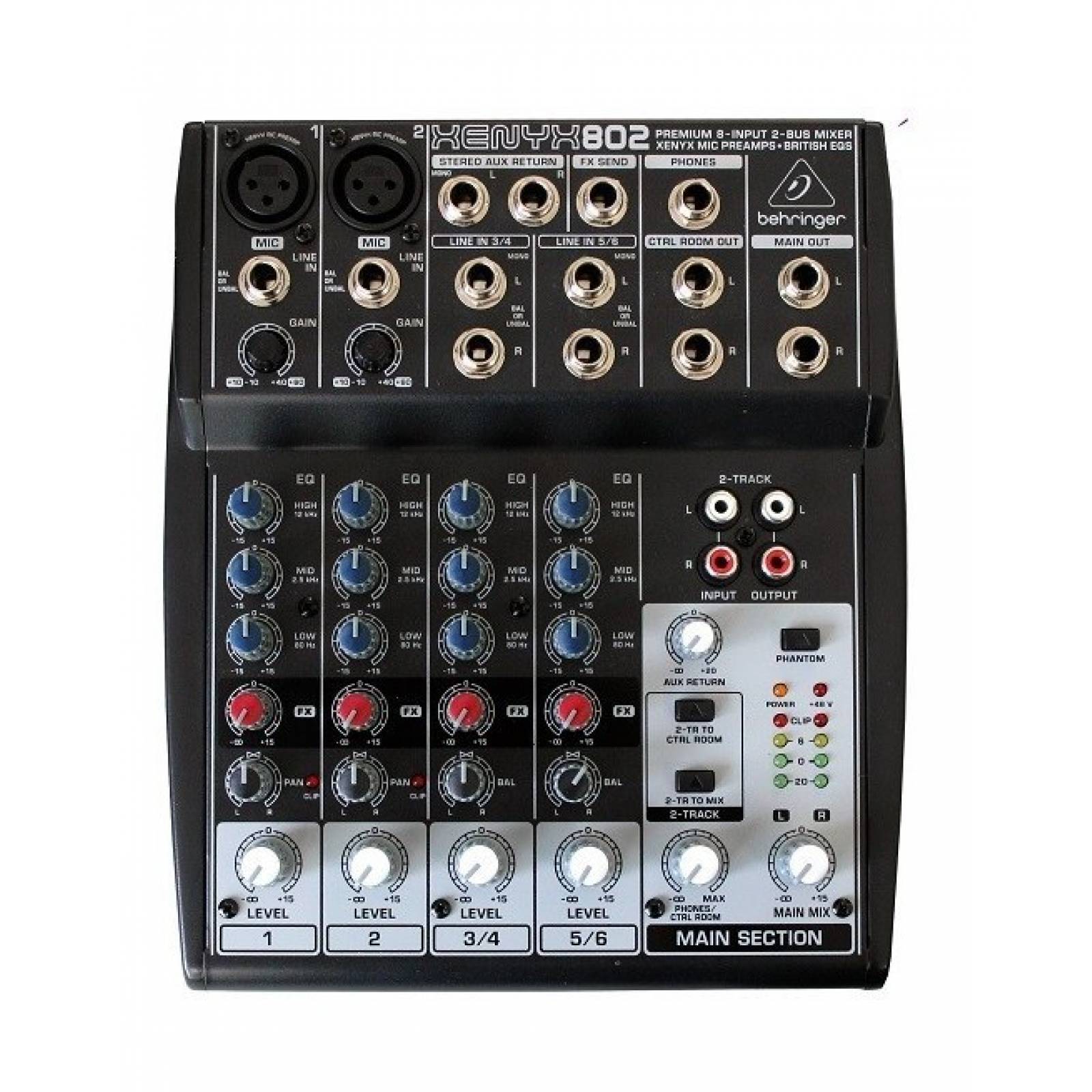 Mezclador 8 Canales Behringer Xenyx 802