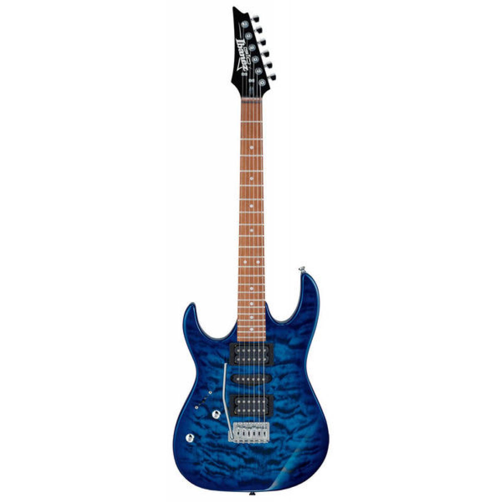Guitarra Eléctrica Zurda Ibanez  GIO GRX70QAL - Azul Sombreado Translúcido