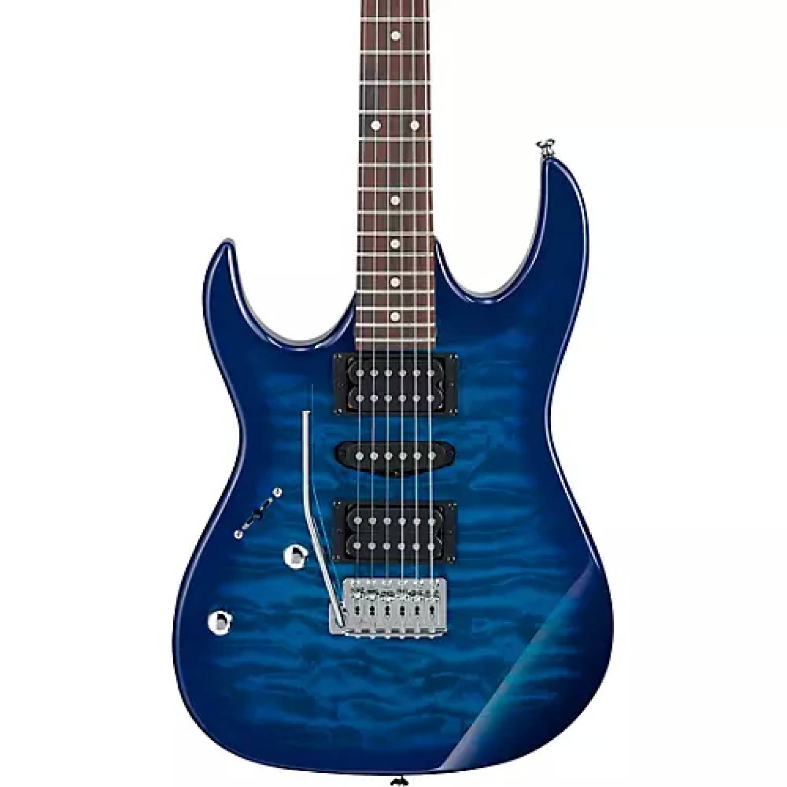 Guitarra Eléctrica Zurda Ibanez  GIO GRX70QAL - Azul Sombreado Translúcido