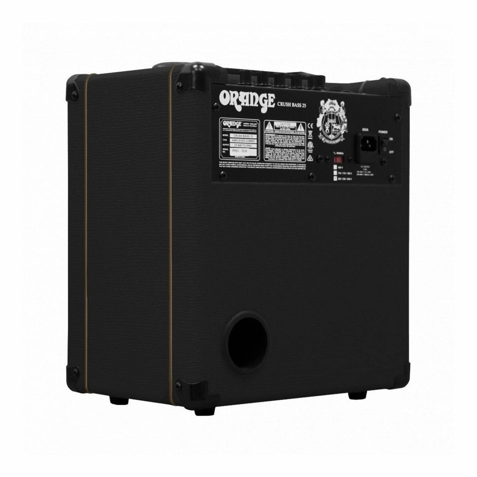 Amplificador Orange Crush Bass 25 Para Bajo De 25w Negro