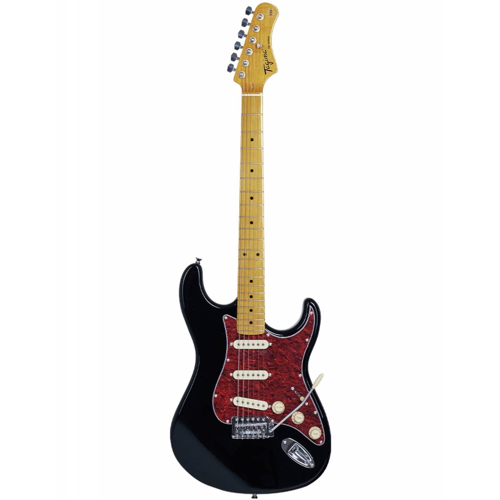 Tagima tg-530 Guitarra Eléctrica Stratocaster de Tilo Negra 
