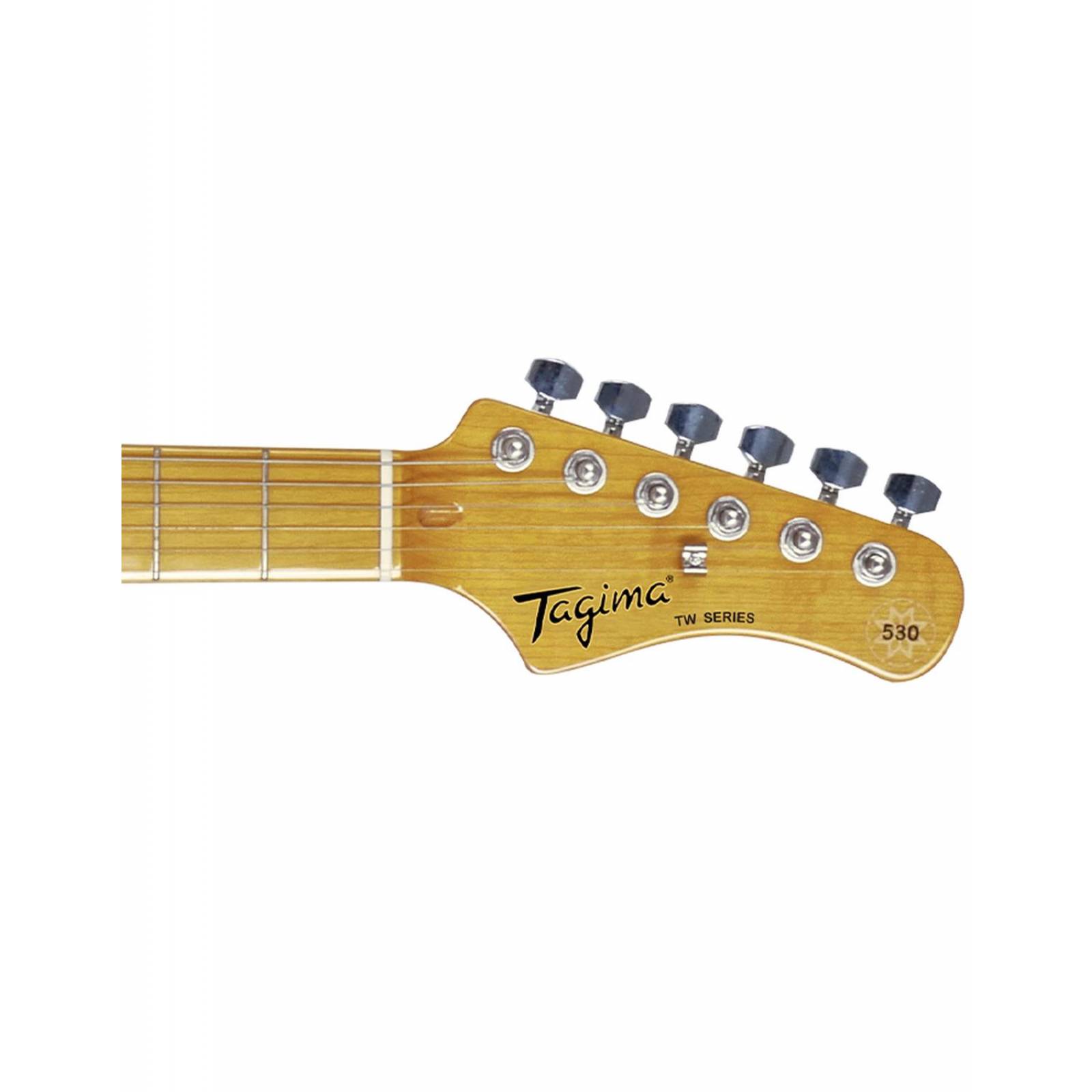 Tagima tg-530 Guitarra Eléctrica Stratocaster de Tilo Negra 