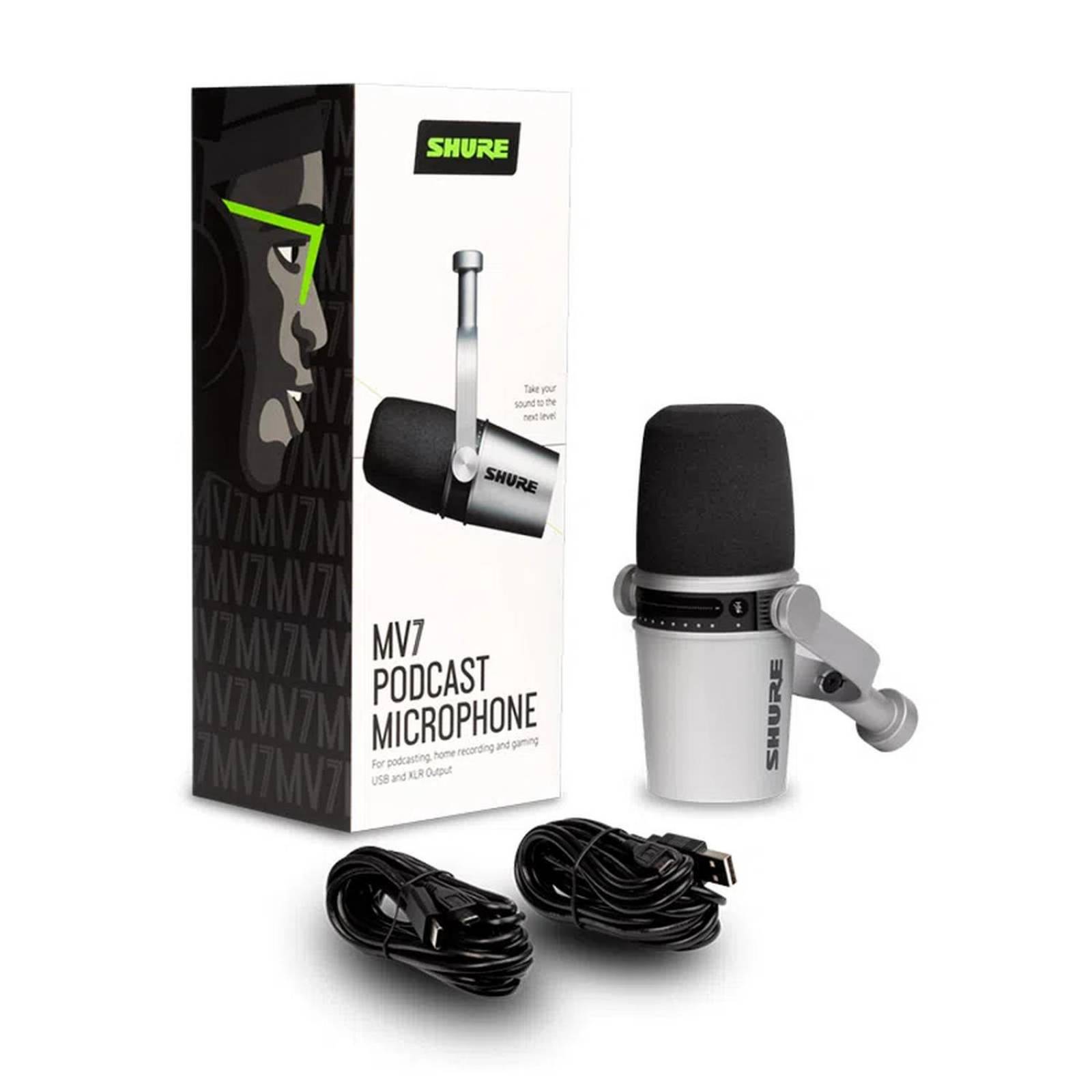 Shure Motiv Mv7-s Micrófono Digital para Podcast usb xlr