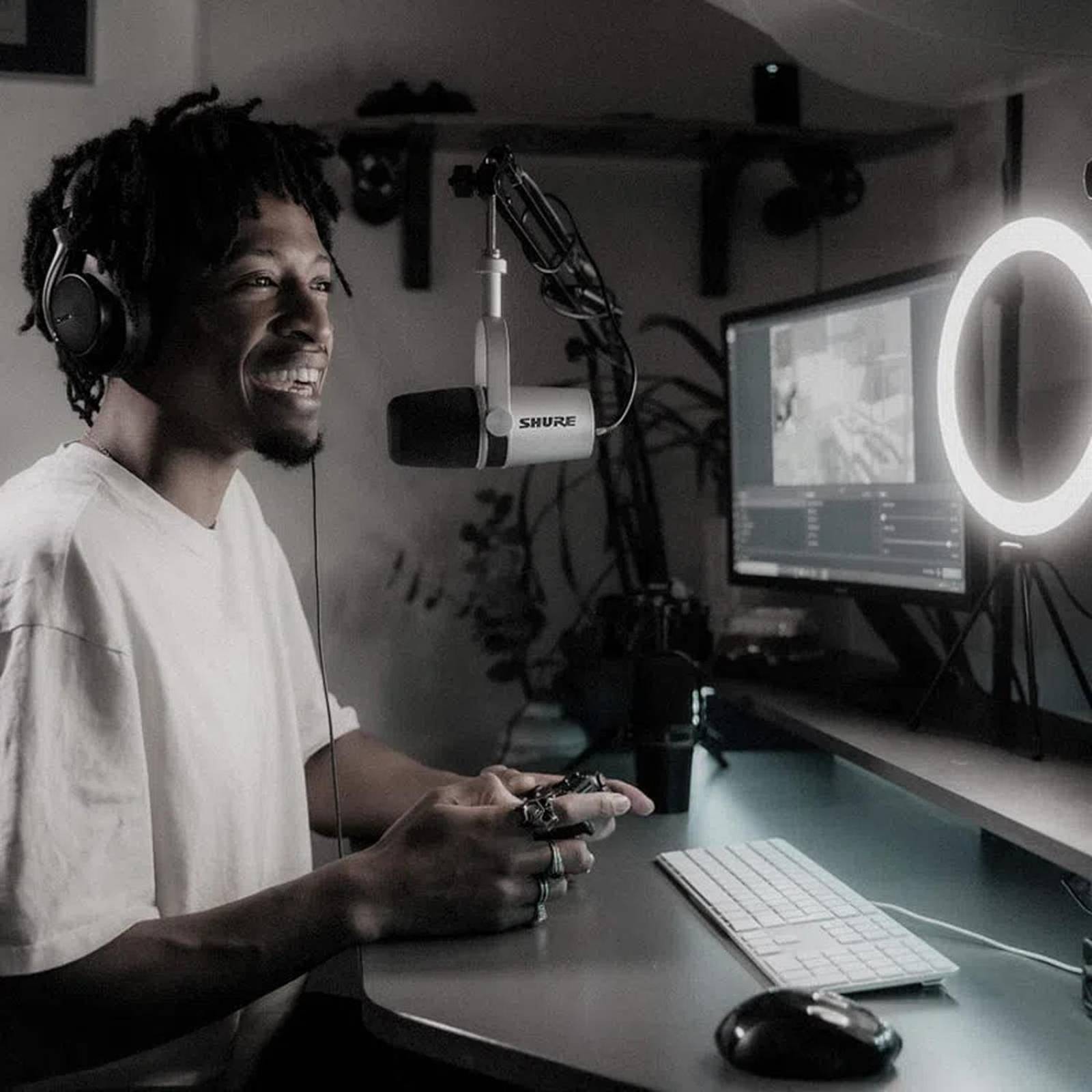 Shure Motiv Mv7-s Micrófono Digital para Podcast usb xlr