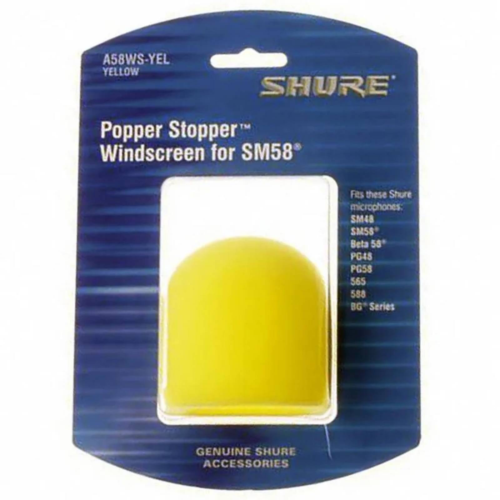 Shure A58ws-yel Paravientos para micrófonos de mano 