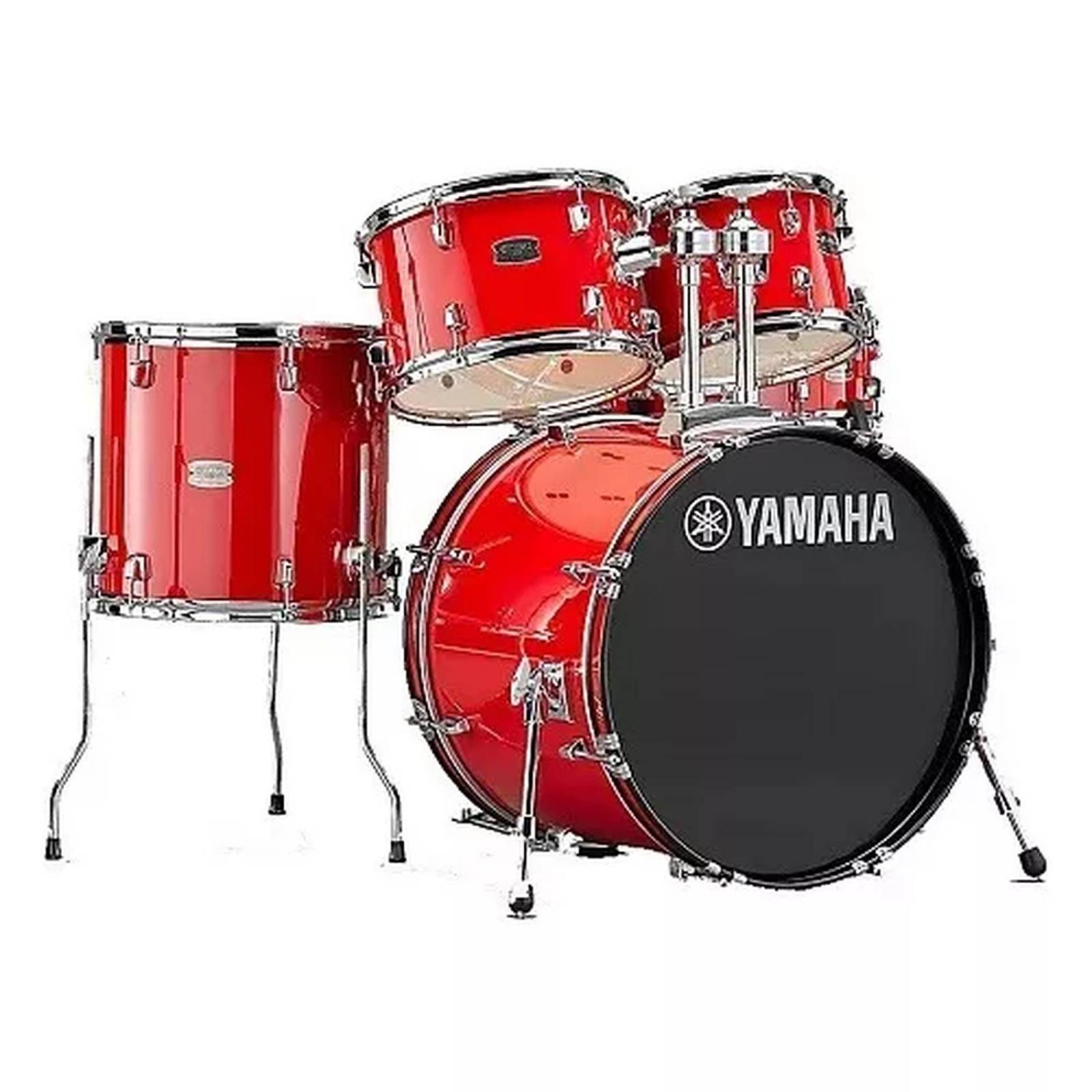 Yamaha Rydeen Rdp2f5rdhw Batería Acústica Hot Red con herrajes