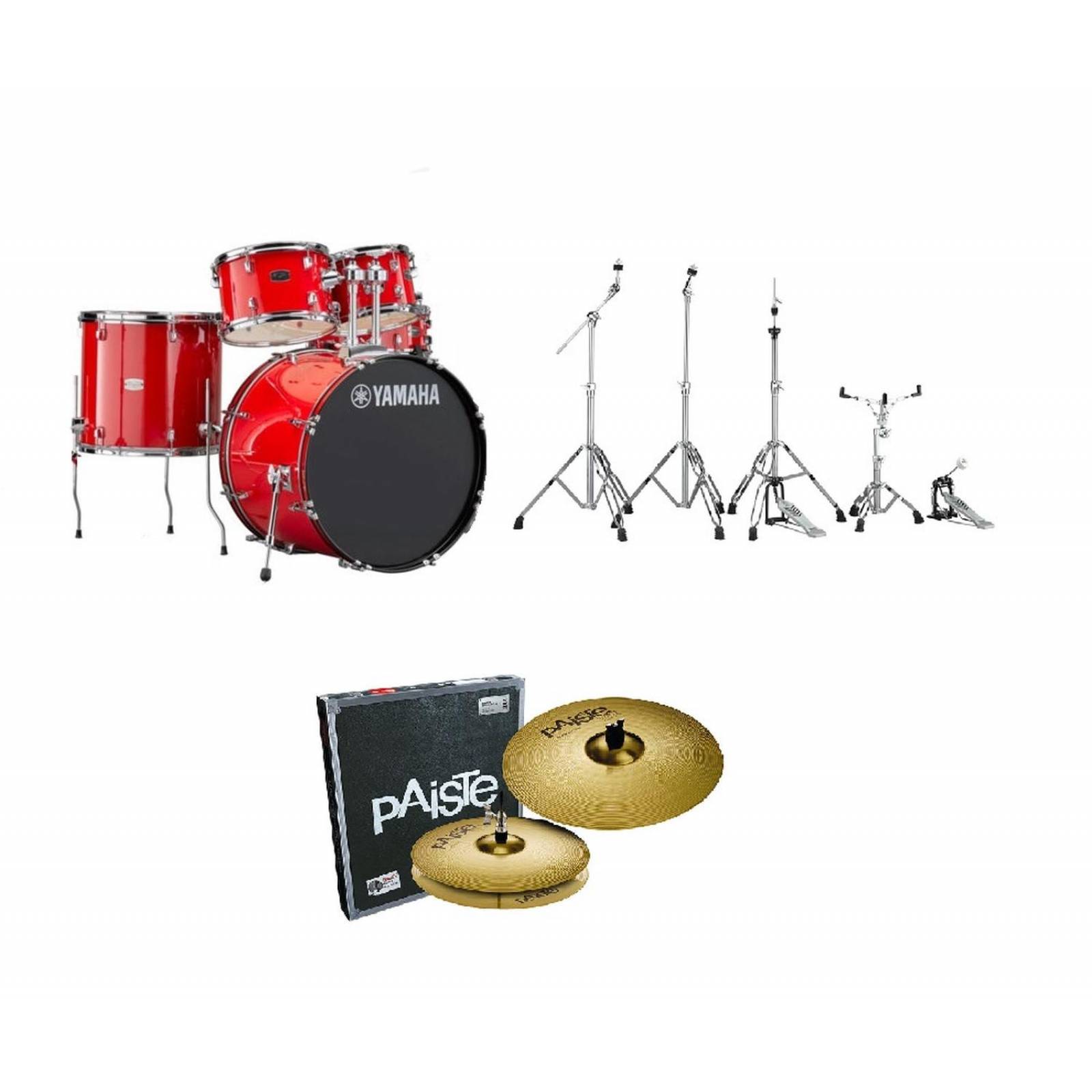 Yamaha Rydeen RDP2F5RDUSET Batería Acústica Red c/Platillos