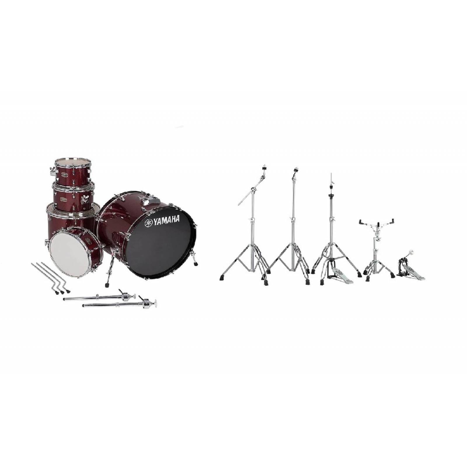 Yamaha Rydeen Rdp2F5Bgghw Batería Acústica Burgandy c/Herrajes 
