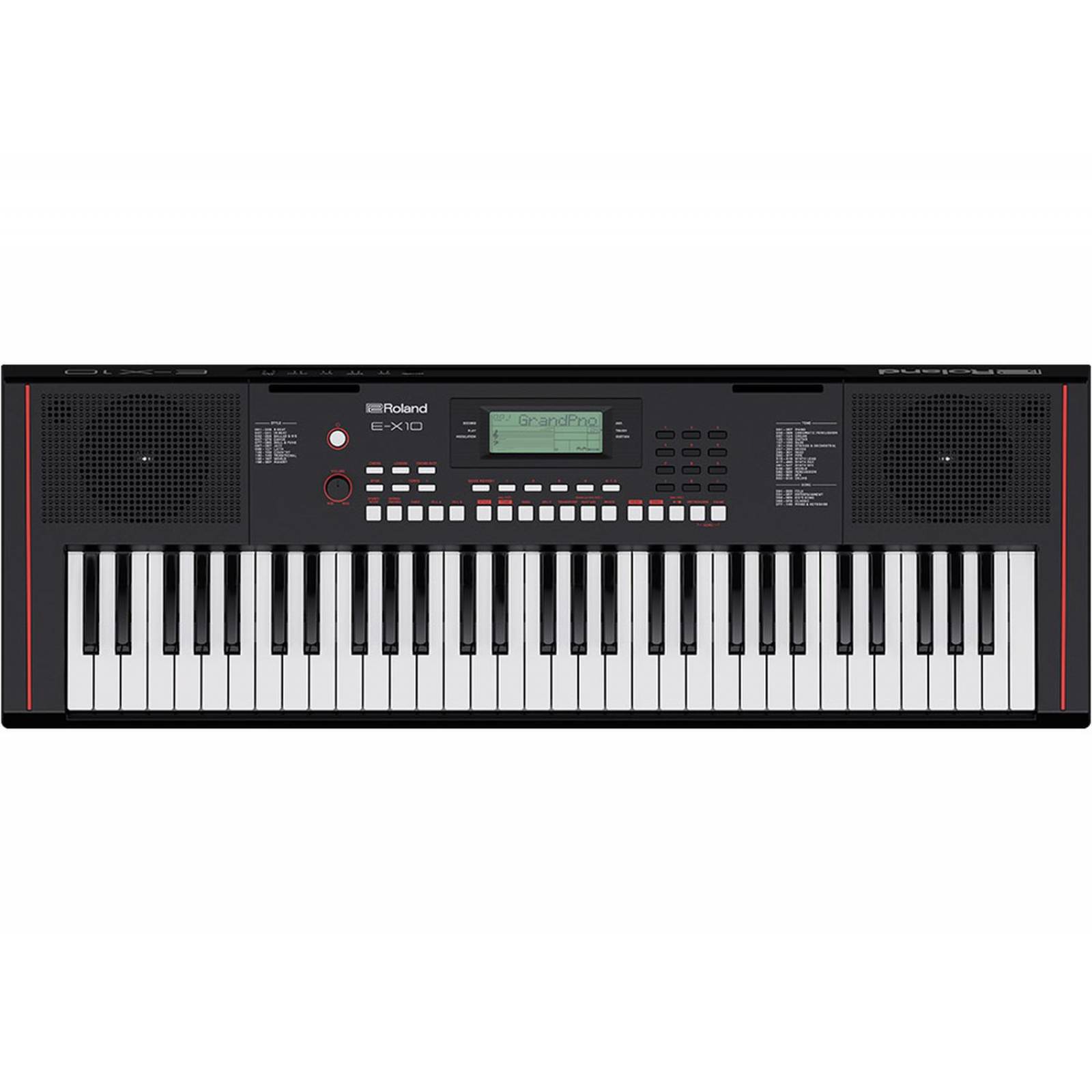 Roland E-x10, Teclado Arranger Portatil De 61 Teclas Color Negro 