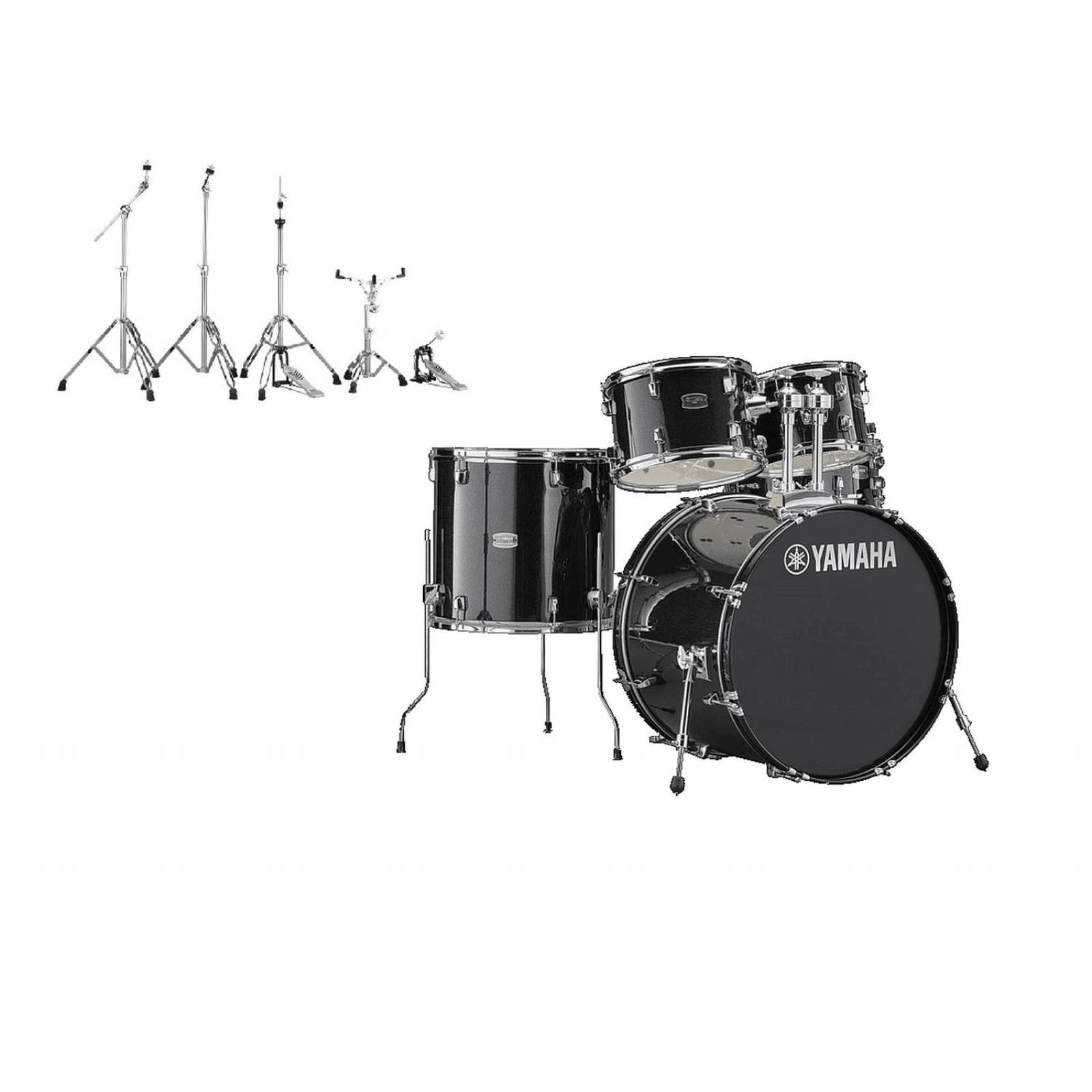Yamaha Rydeen Rdp2F5blhw Batería Acústica Negra con Herrajes 