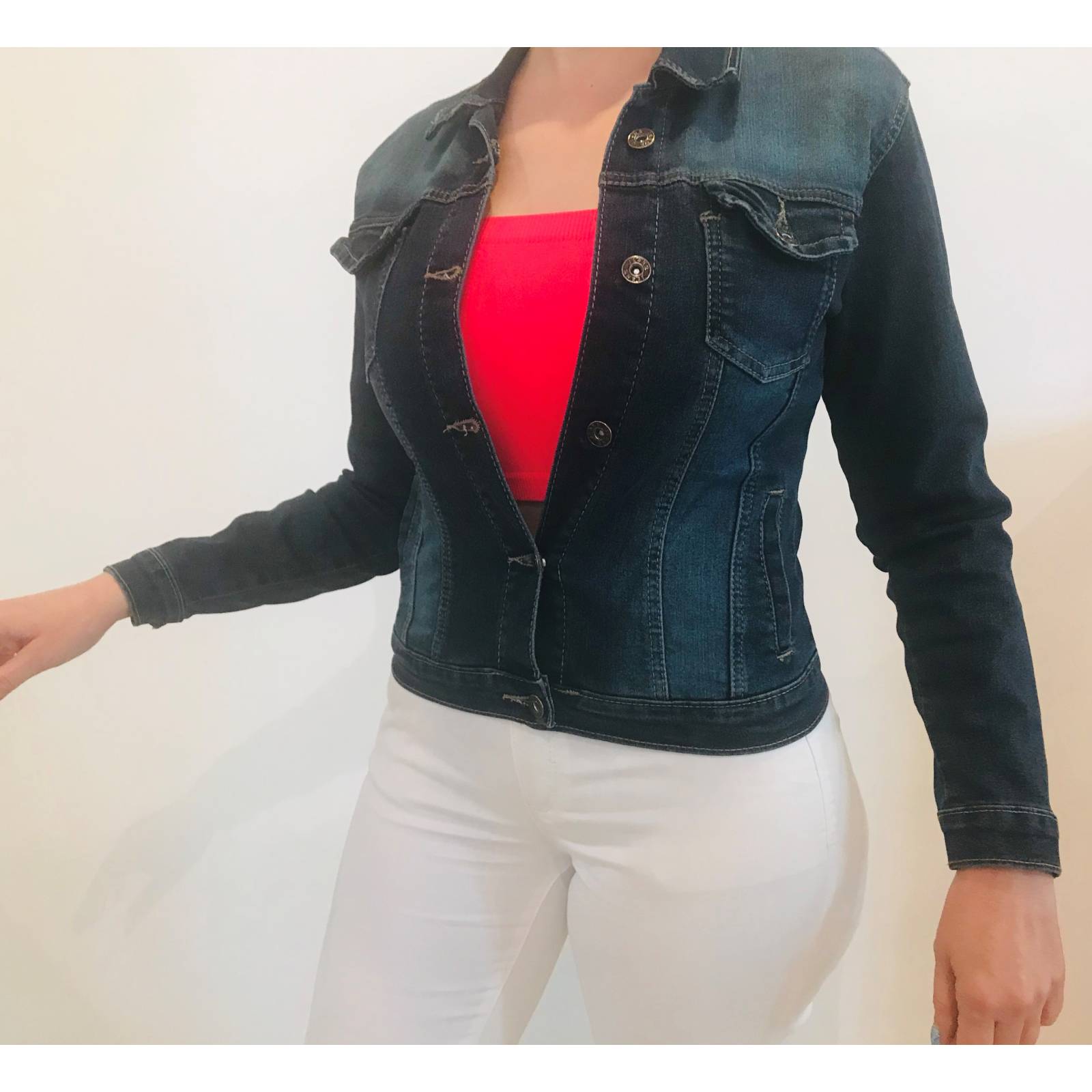 Chamarra para mujer de mezclilla stretch YinY