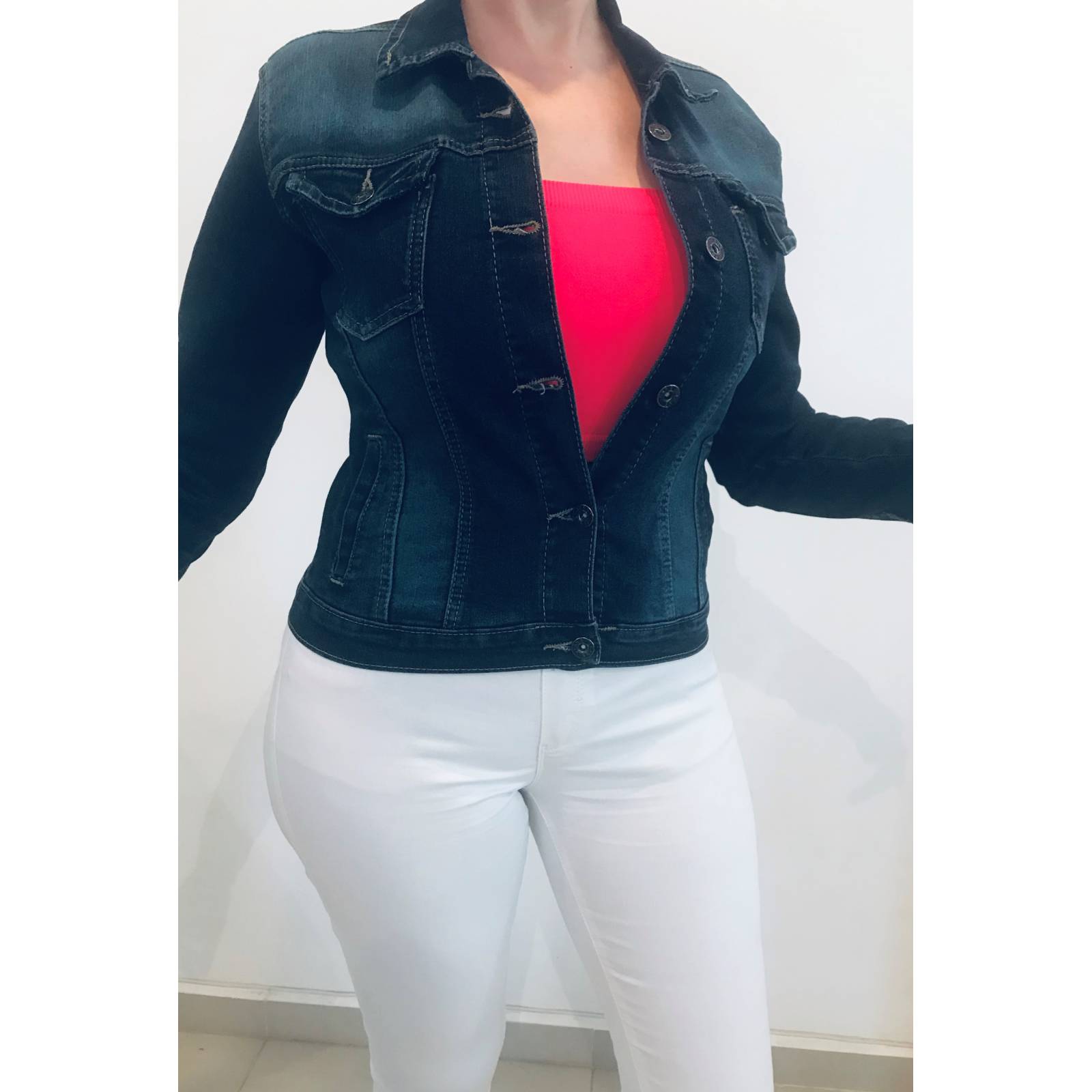Chamarra para mujer de mezclilla stretch YinY