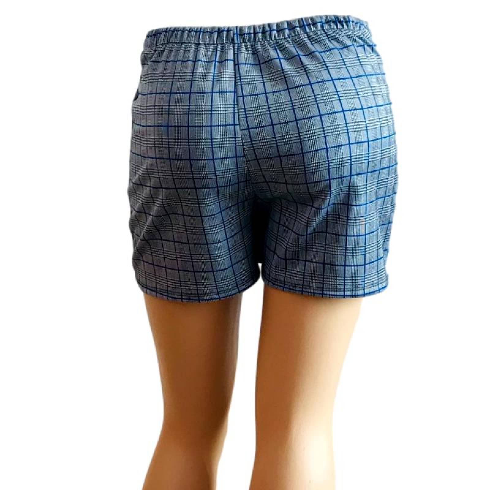 Mini falda short dama colegiala cuadros azul