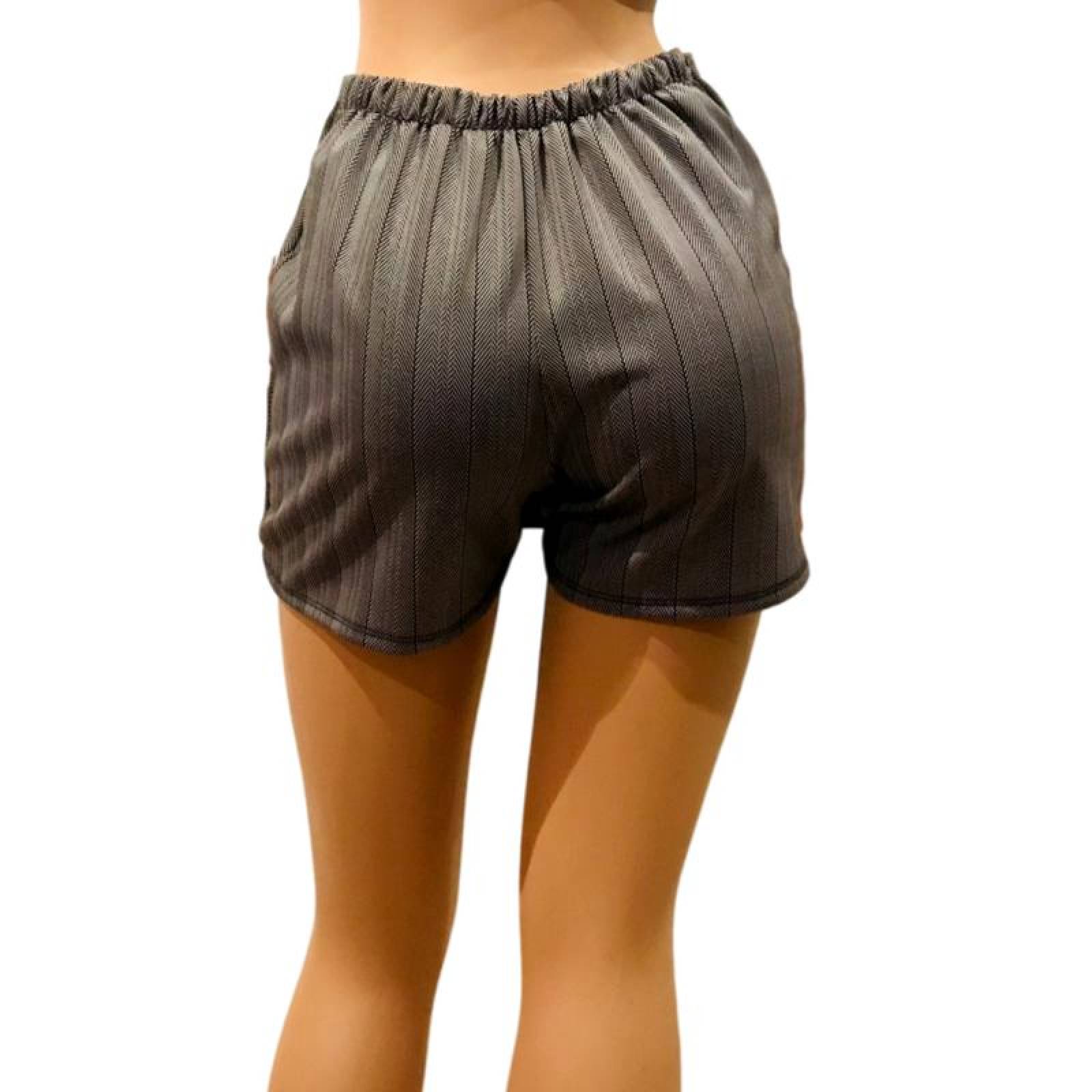 Mini falda short dama colegiala rayas rojas