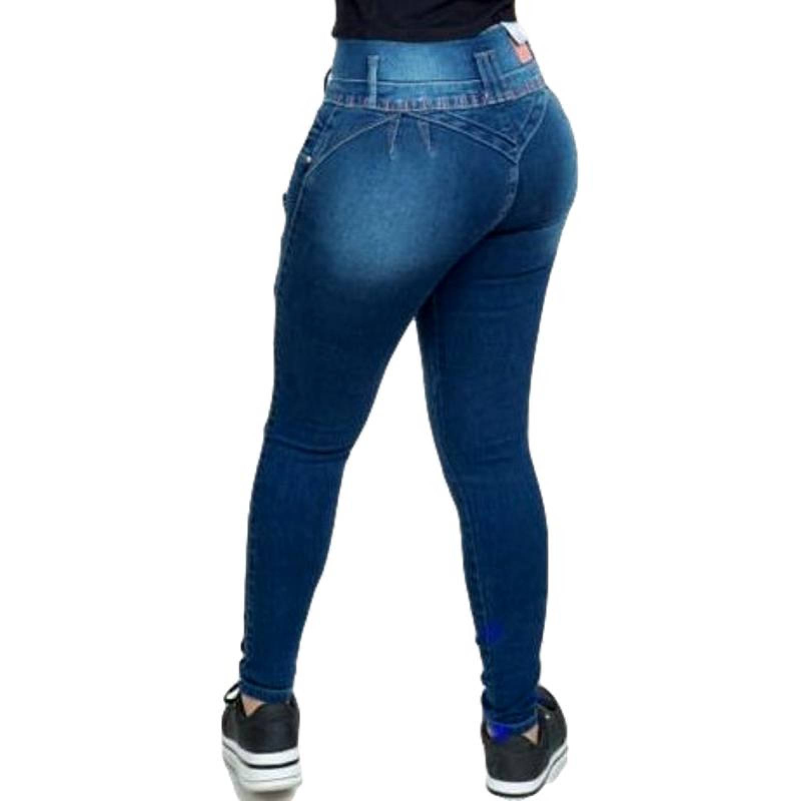 Jeans skinny mujer pantalón mezclilla colombianos rasgados rotos destrucción SB Bella