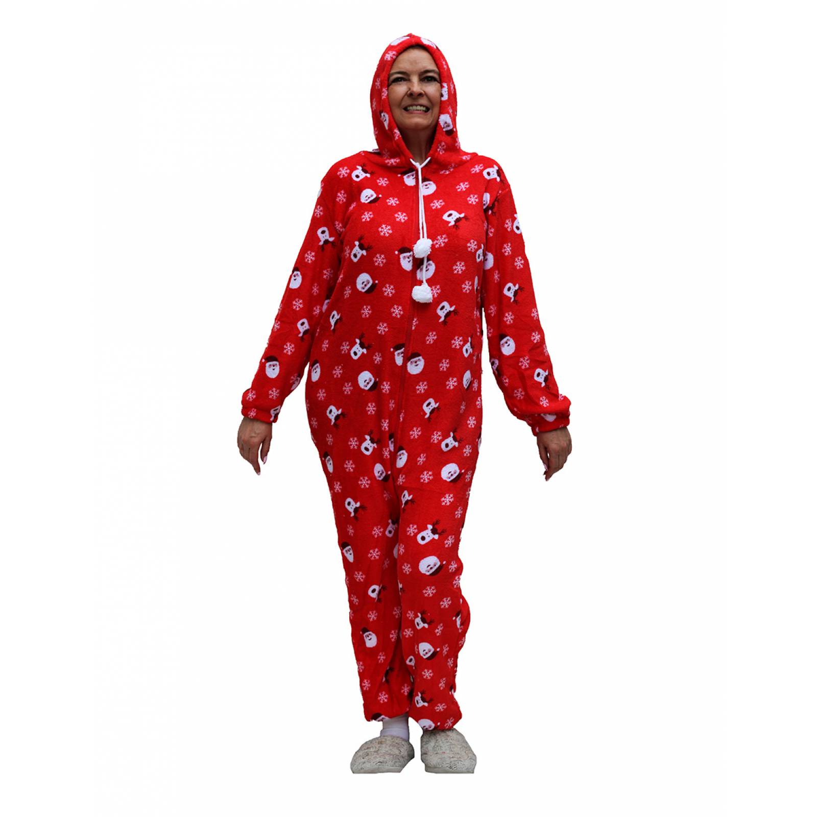 Pijama mameluco Santa Claus Bomy  para mujer