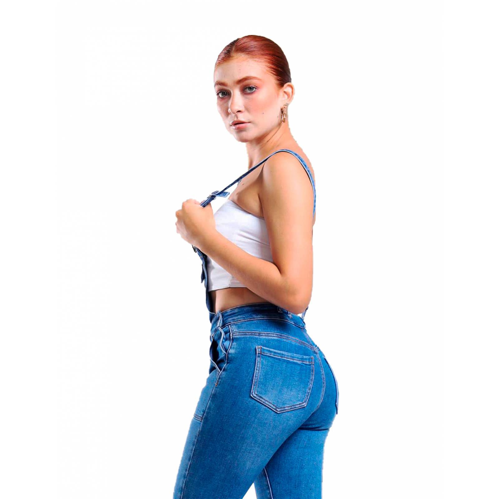 Overol de mezclilla skinny Deoble FF para mujer