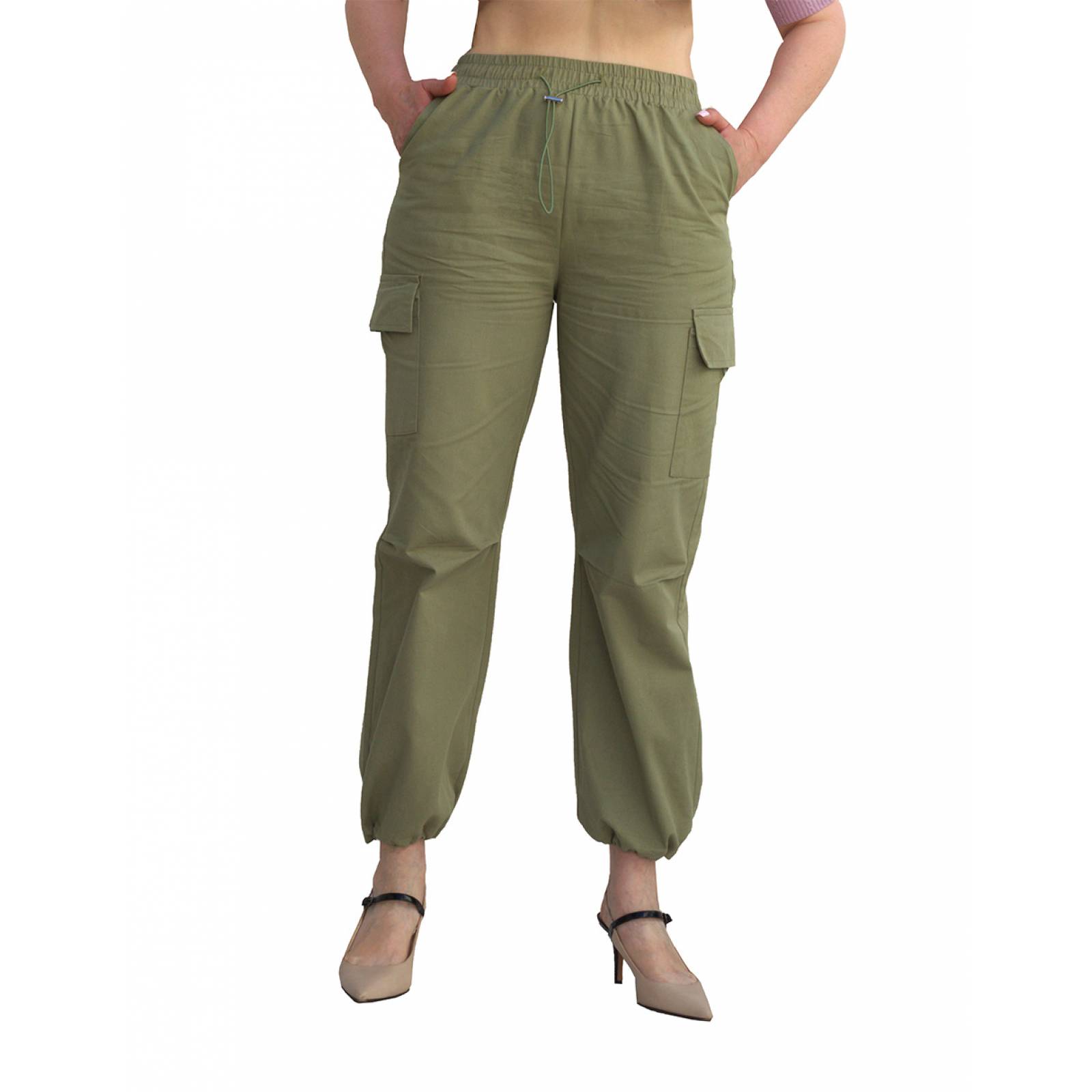 Pantalón jogger cargo Dulce & Candy de gabardina para mujer.