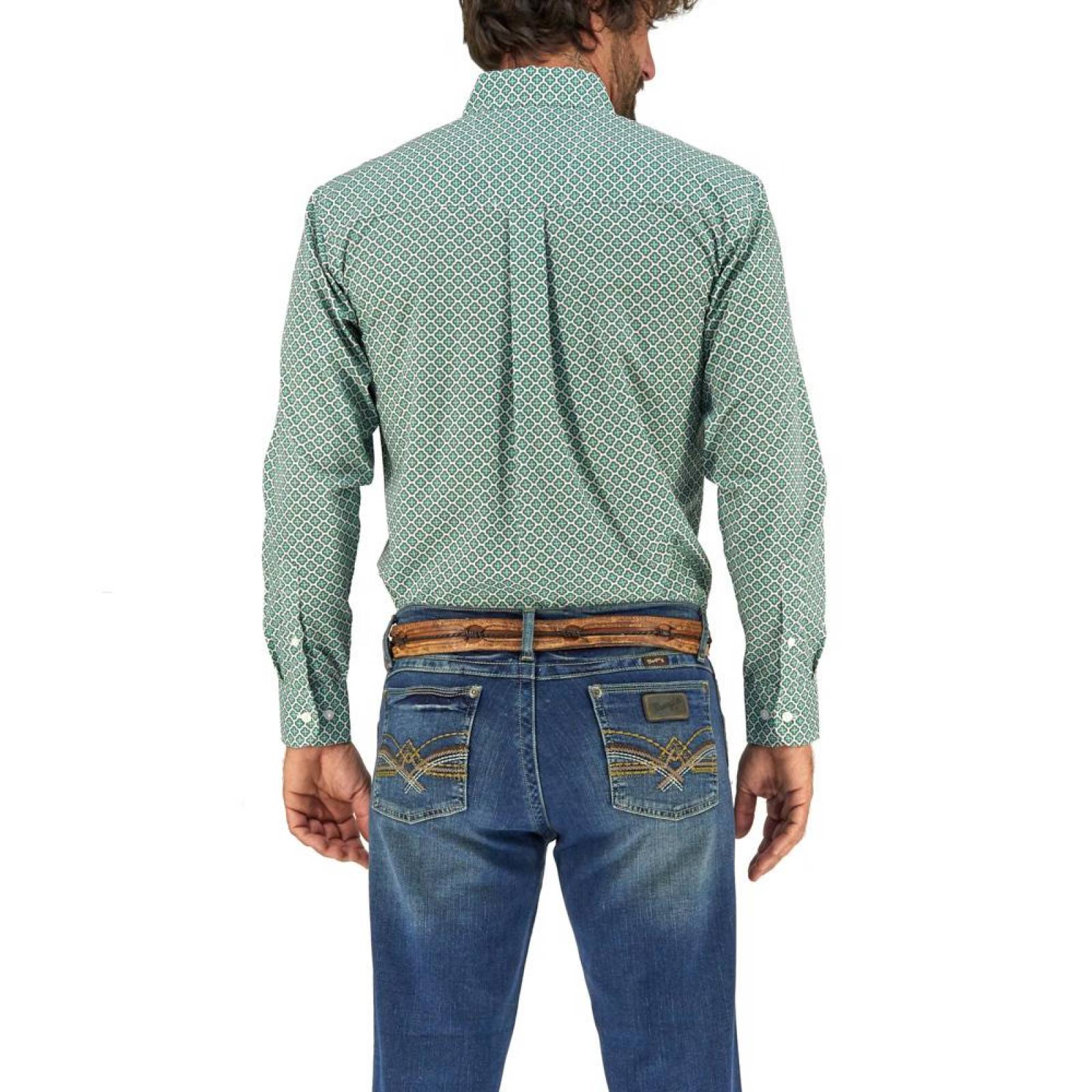 Camisa Vaquera Wrangler Hombre Manga Larga 86M 