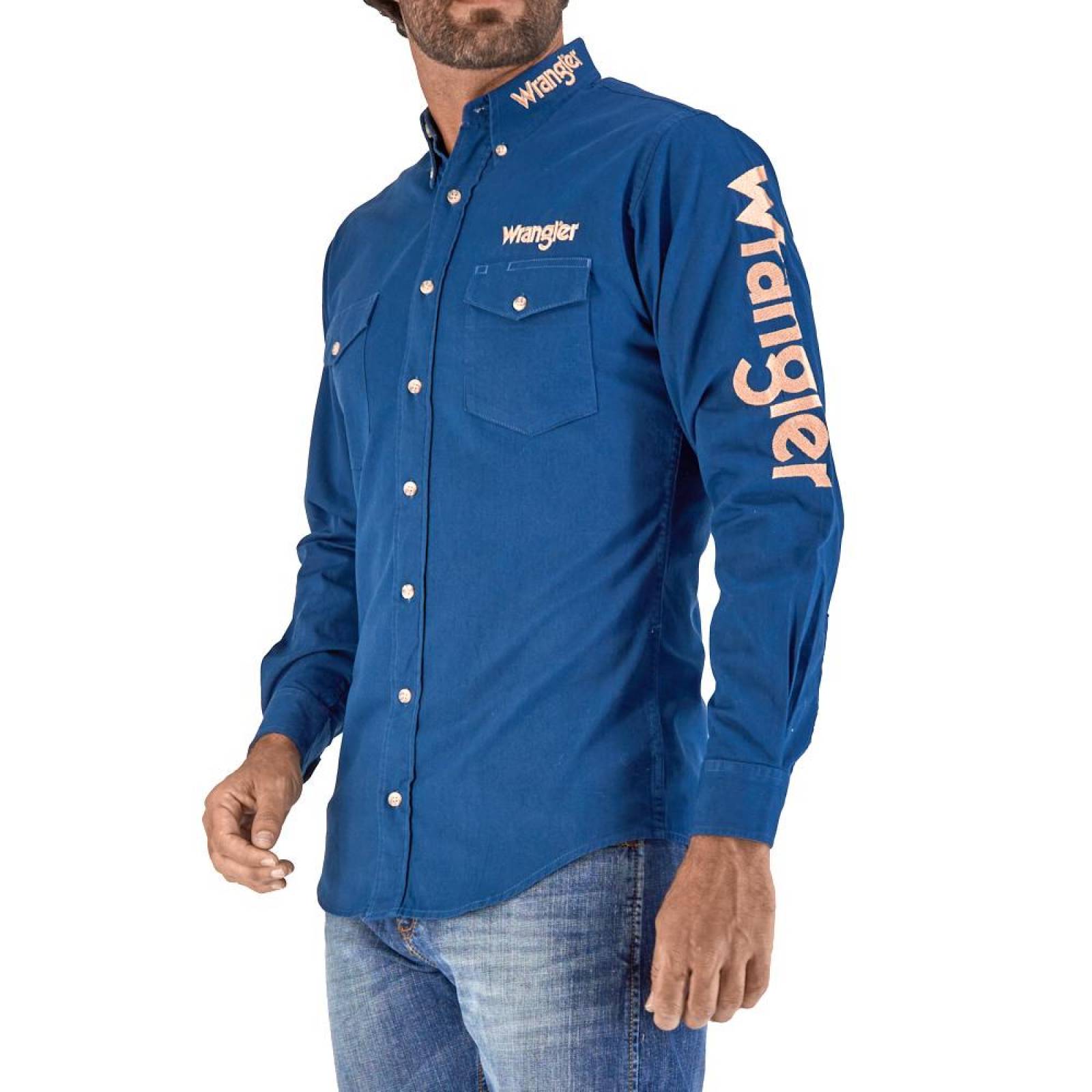 Camisa Vaquera Wrangler Manga Larga 041 