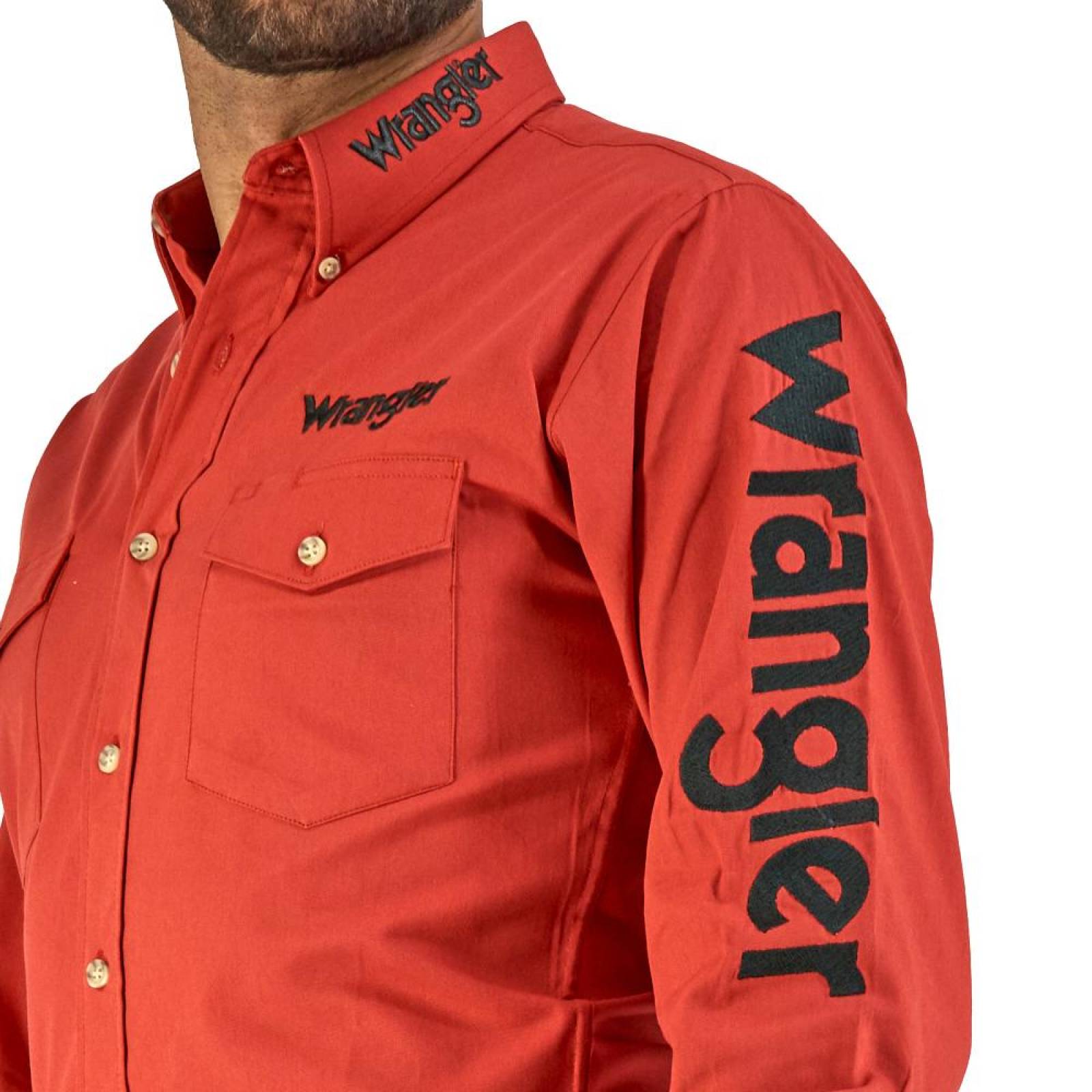 Camisa Vaquera Wrangler Manga Larga 041 