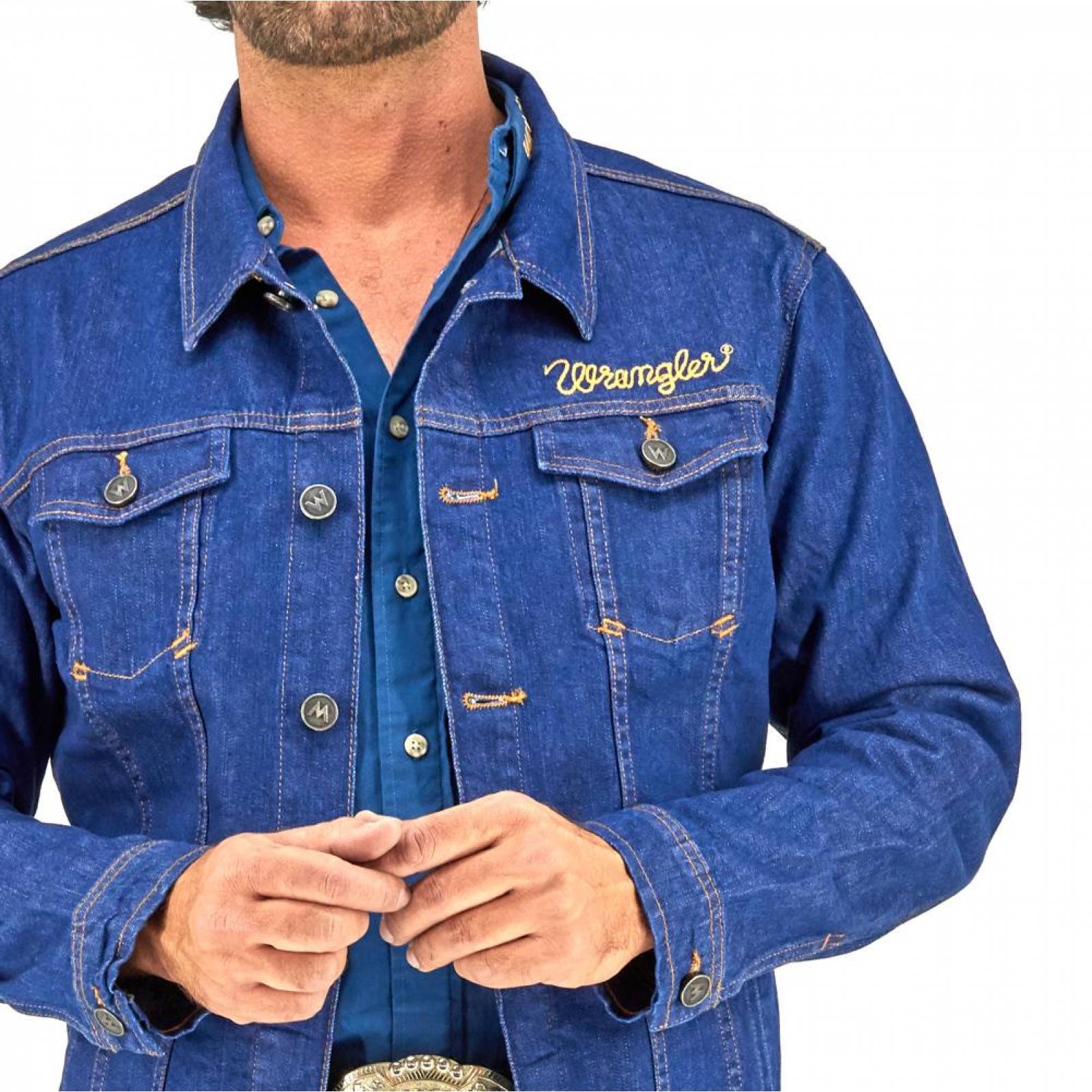 Chamarra Vaquera Wrangler Hombre Slim G41 