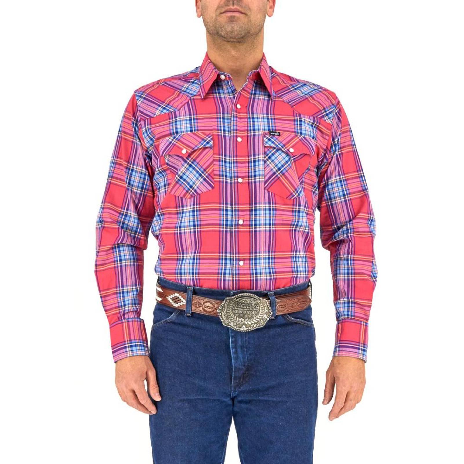 Camisa Vaquera Wrangler Hombre Painted Deser G62 