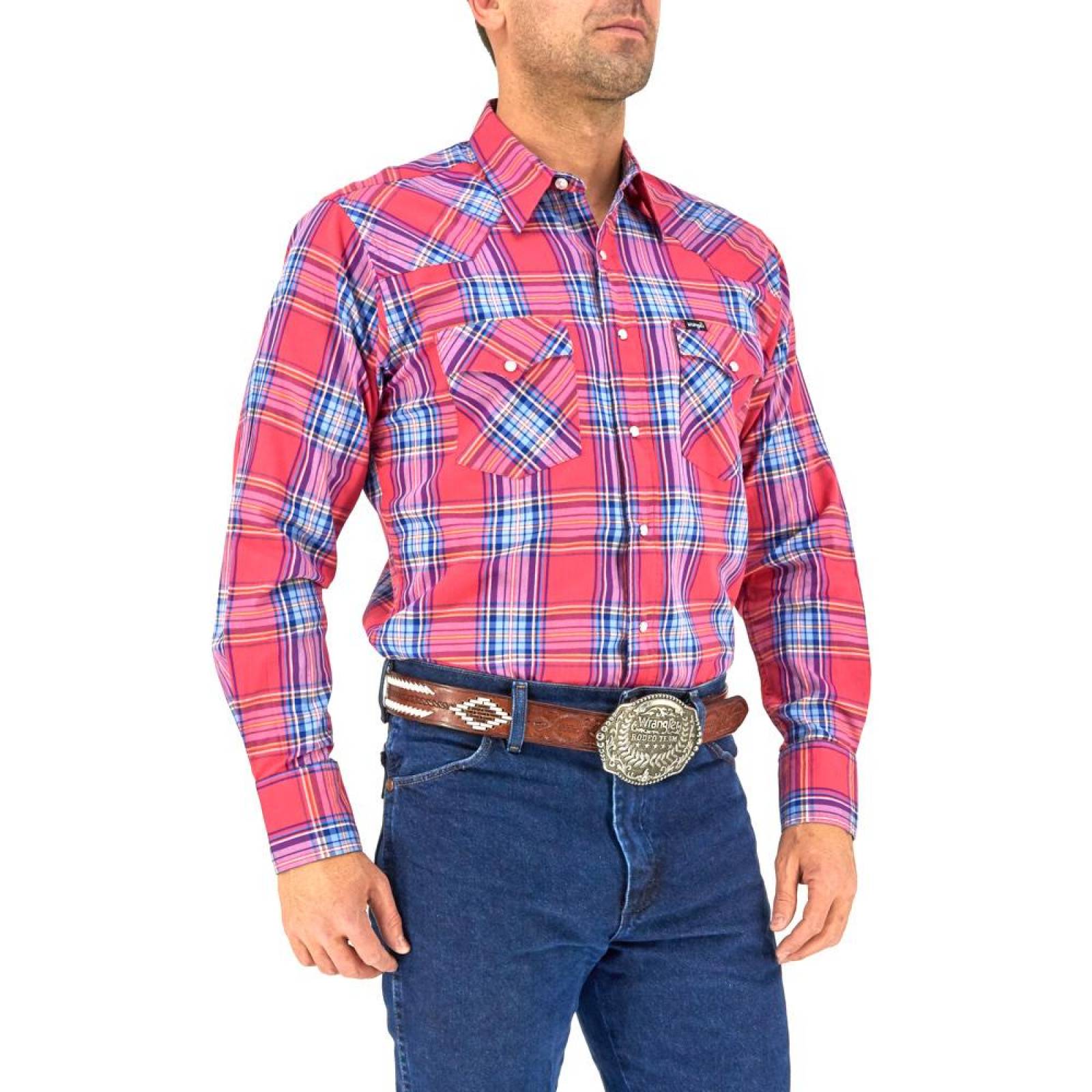 Camisa Vaquera Wrangler Hombre Painted Deser G62 