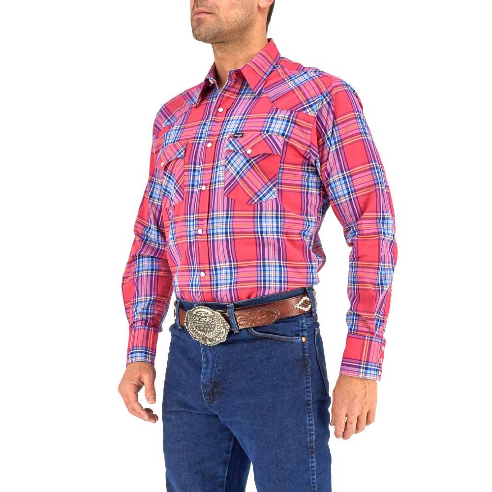 Camisa Vaquera Wrangler Hombre Painted Deser G62 