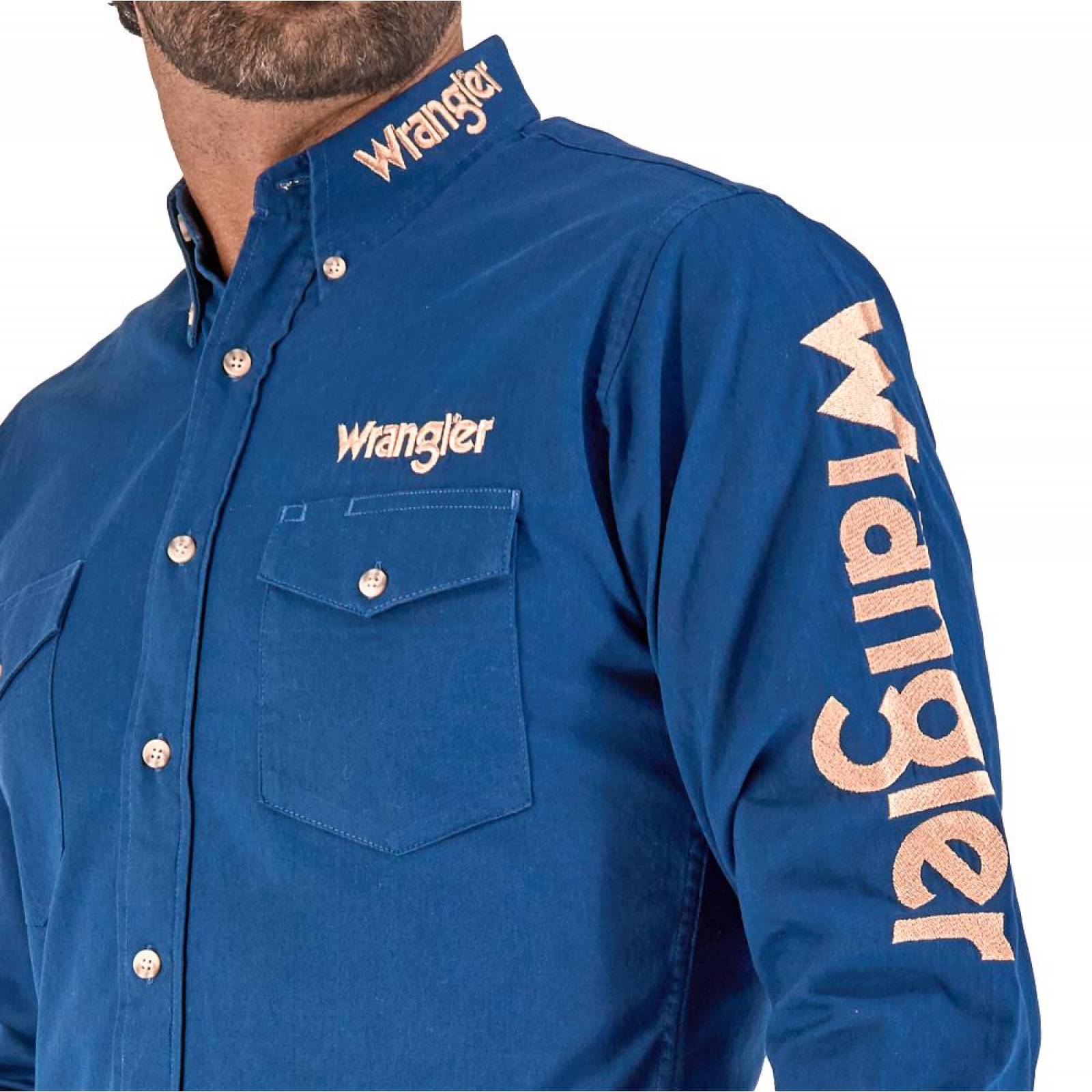 CAMISA VAQUERA WRANGLER HOMBRE MANGA LARGA N04