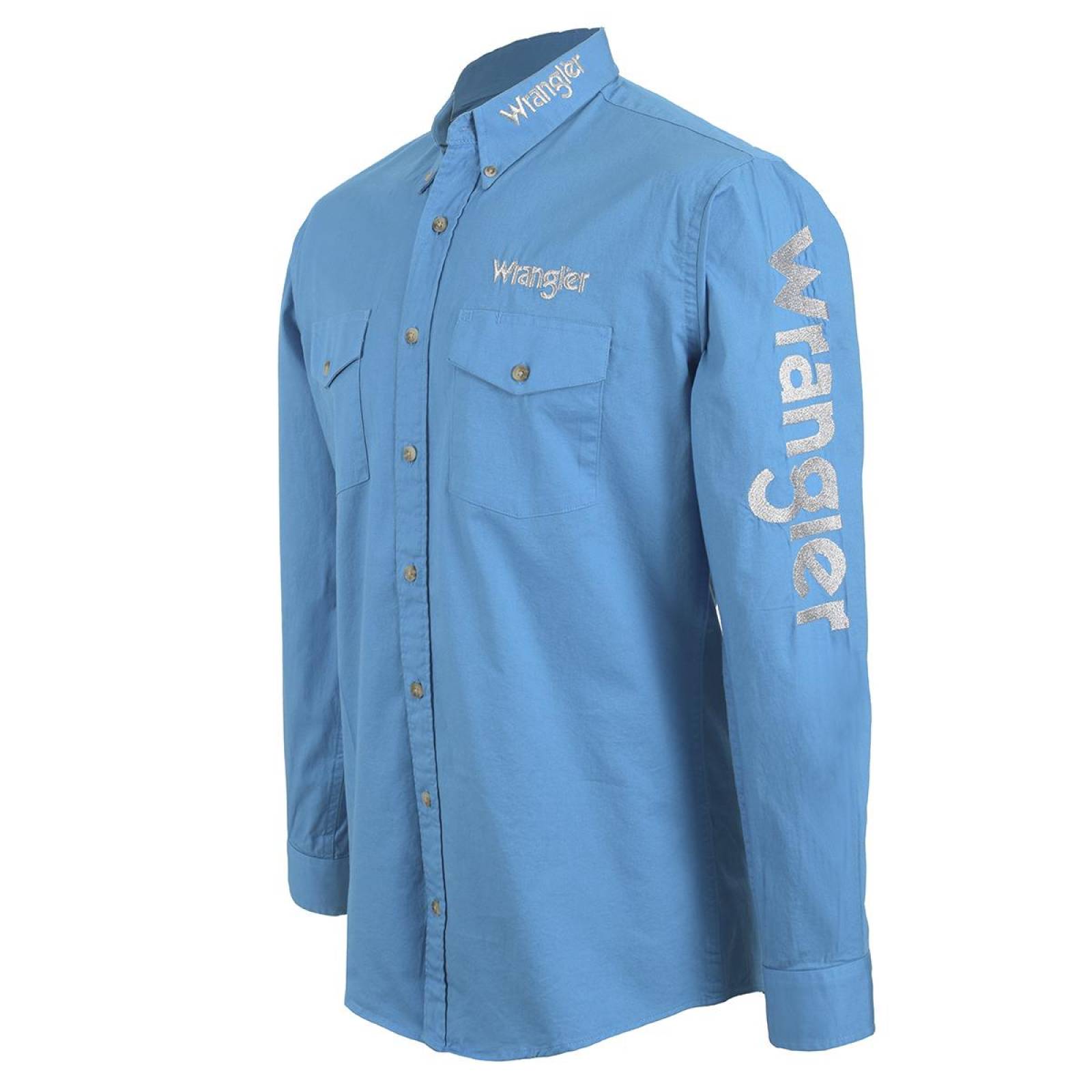 Camisa Vaquera Wrangler Hombre Manga Larga G401